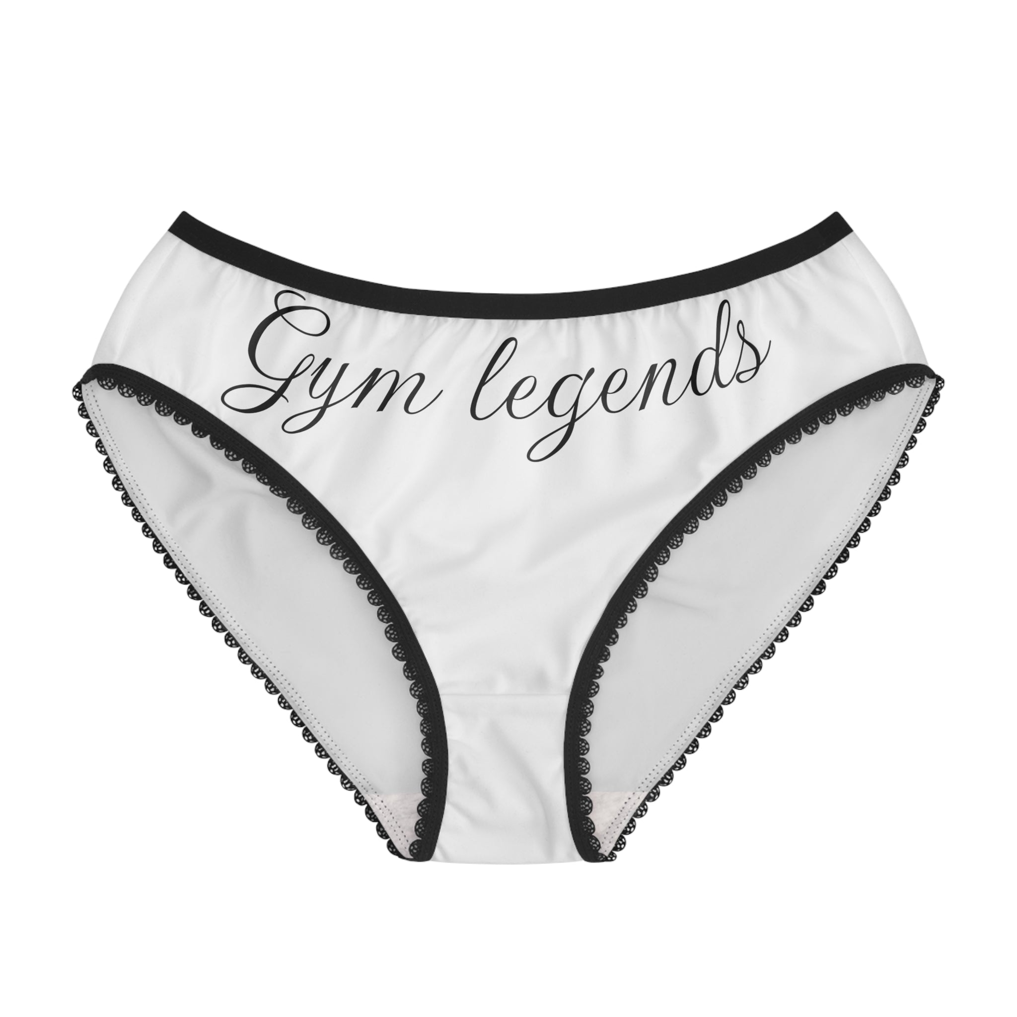 Gym Legends Women's Briefs — Comfort Bikini Panties with Script Logo
