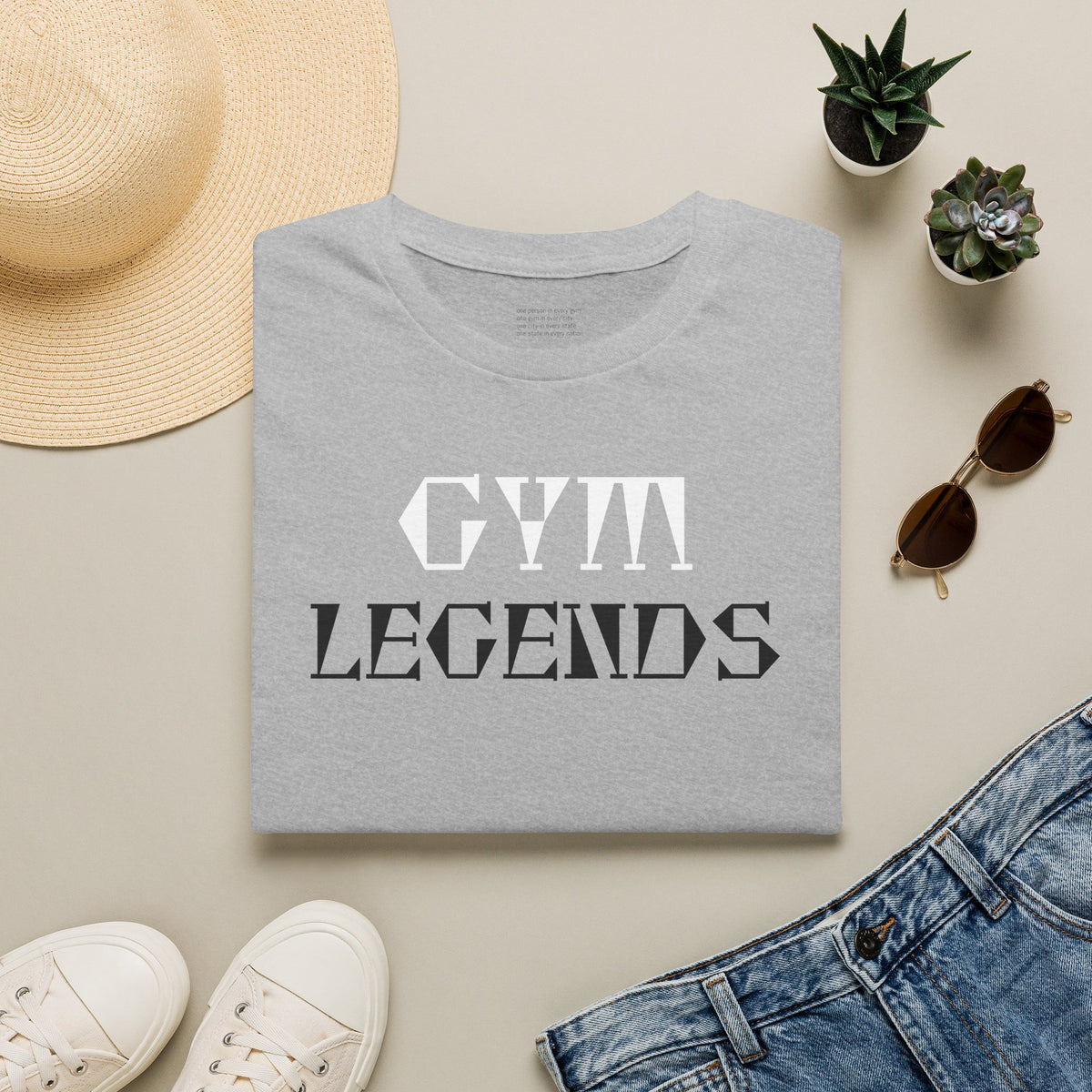 Gym Legends T-Shirt — Retro Patriotic Fitness Tee