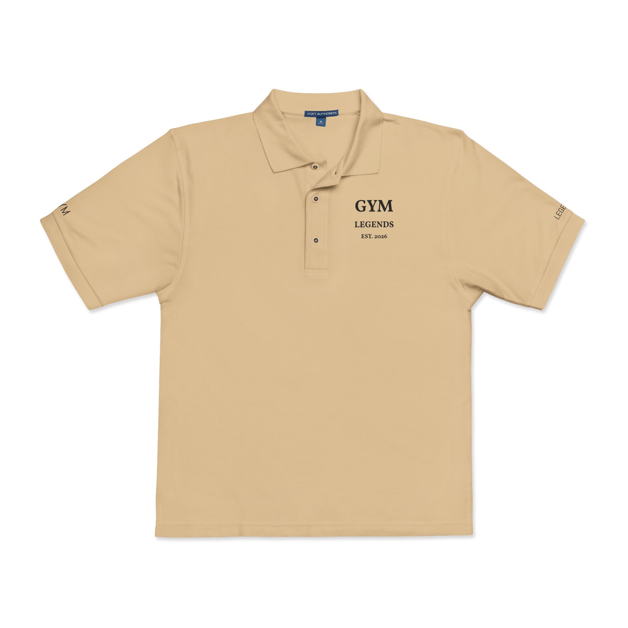 Embroidered 'GYM Legends' Polo Shirt — Classic Athletic Workwear