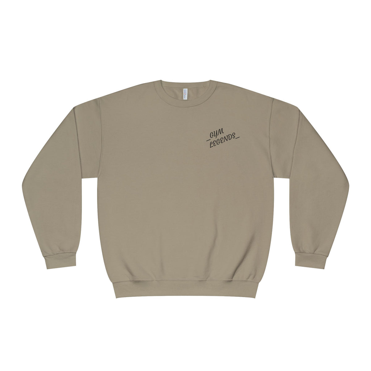 Gym Legends Crewneck Sweatshirt — "Gym, Legends" Motivational Fitness Pullover