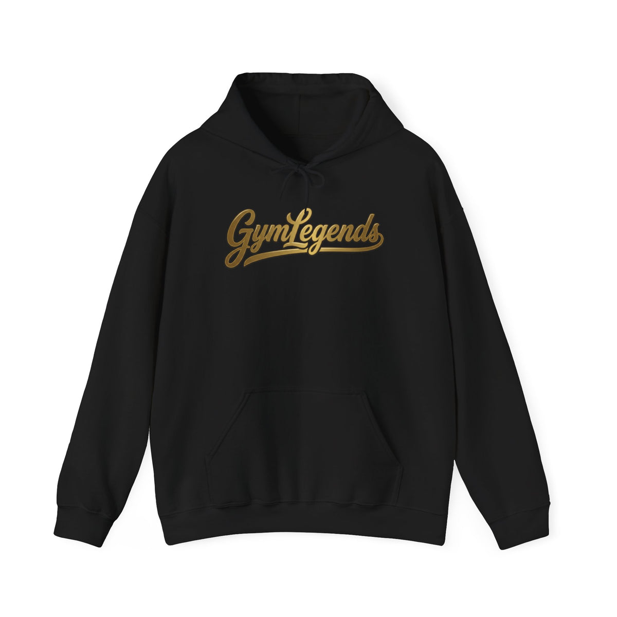 Gym Legends Hoodie — Retro Script Fitness Sweatshirt