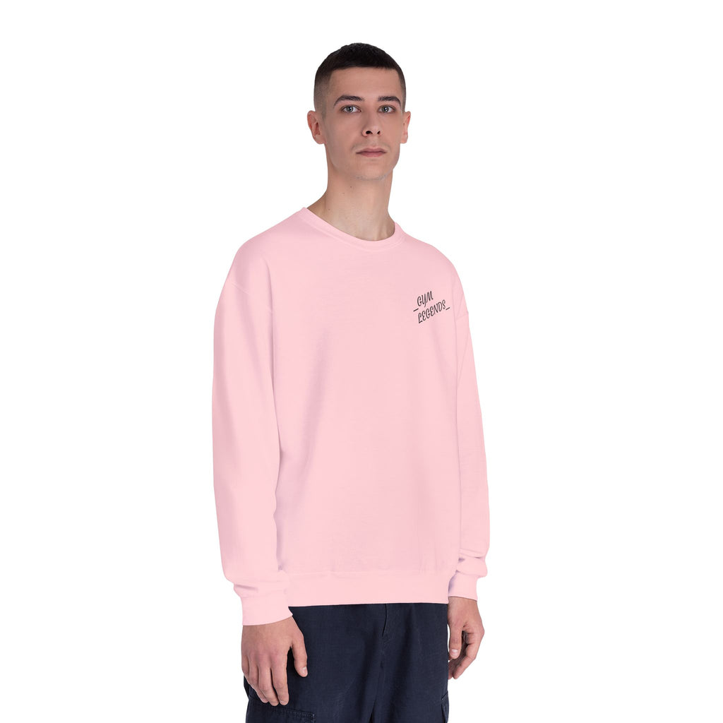 Gym Legends Crewneck Sweatshirt — "Gym, Legends" Motivational Fitness Pullover