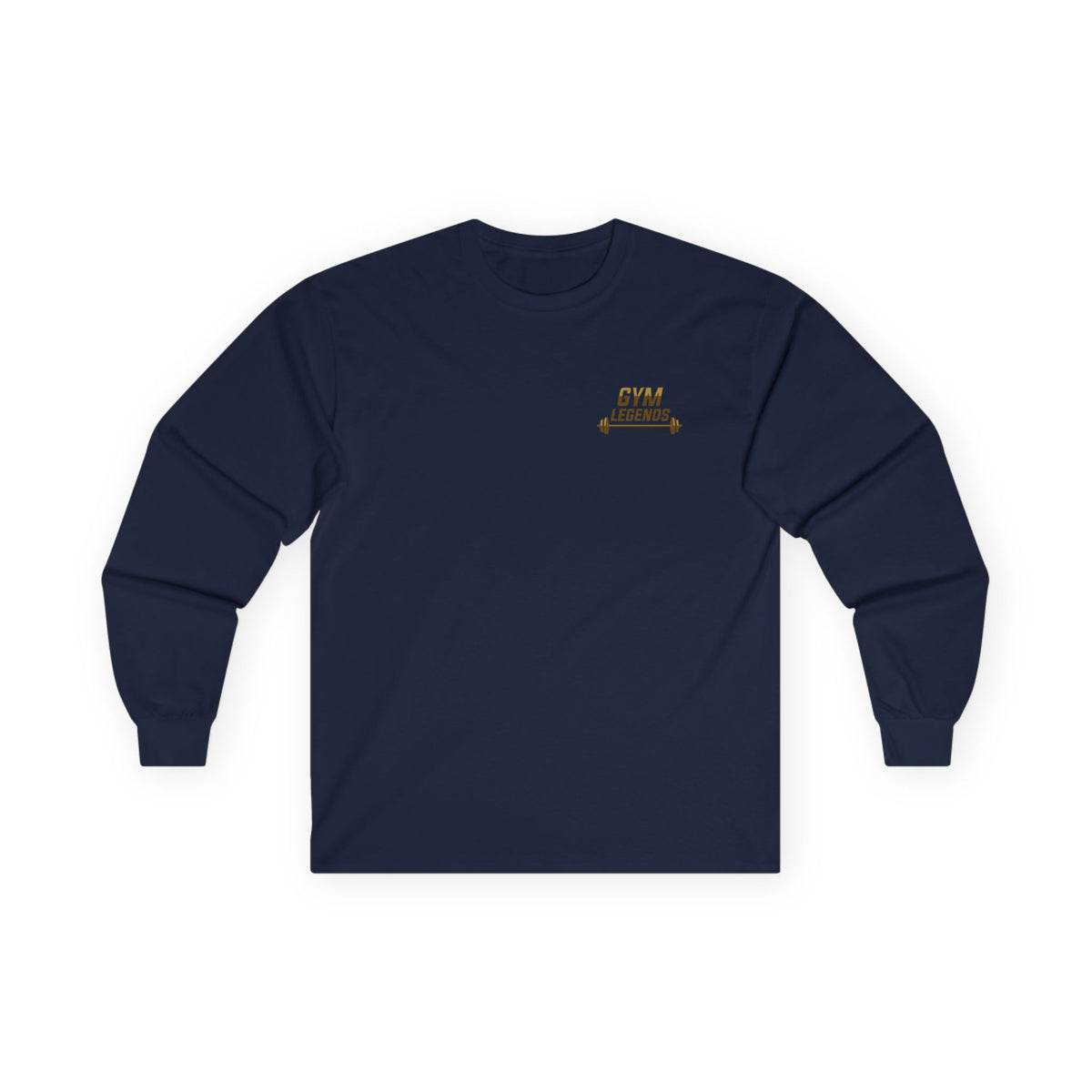 Gym Legends Long Sleeve Tee — Minimal Fitness Logo Shirt