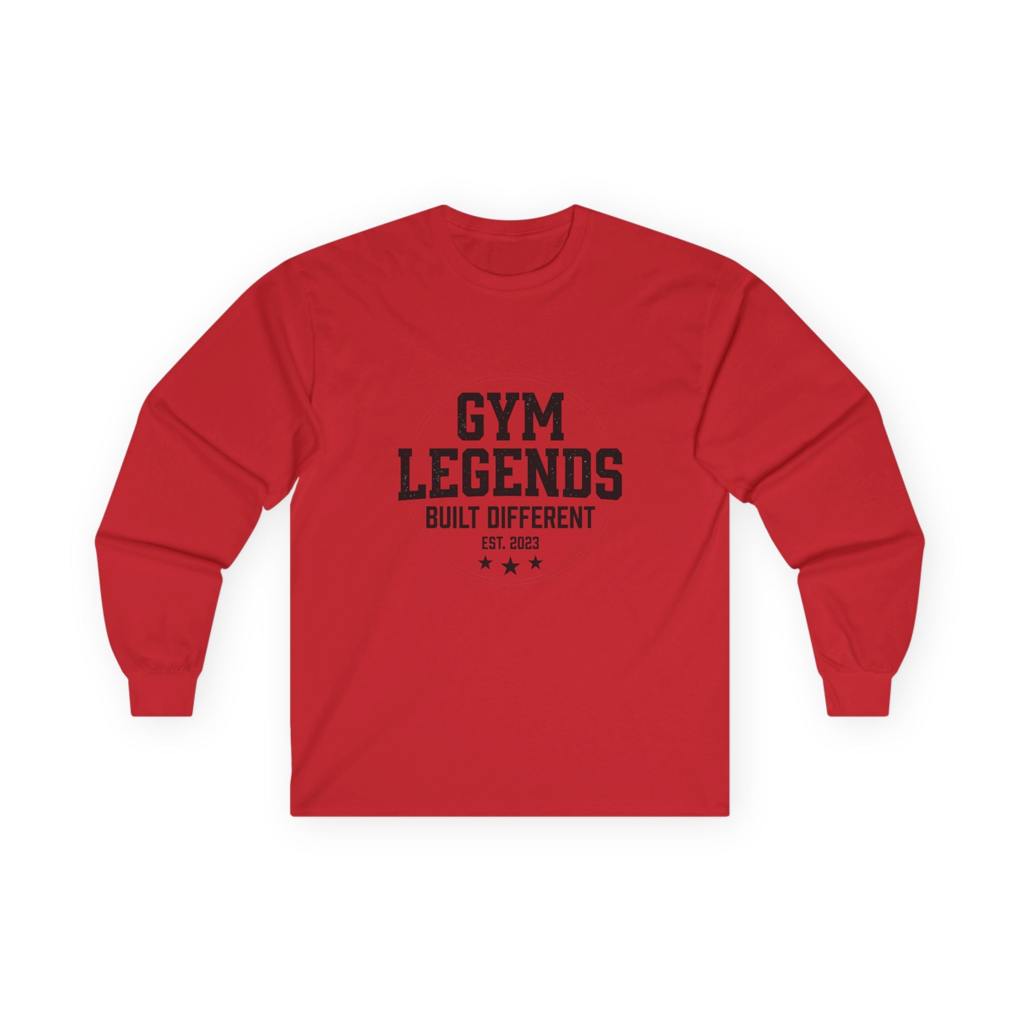 Gym Legends Long Sleeve Tee — "Built Different" Athletic Shirt