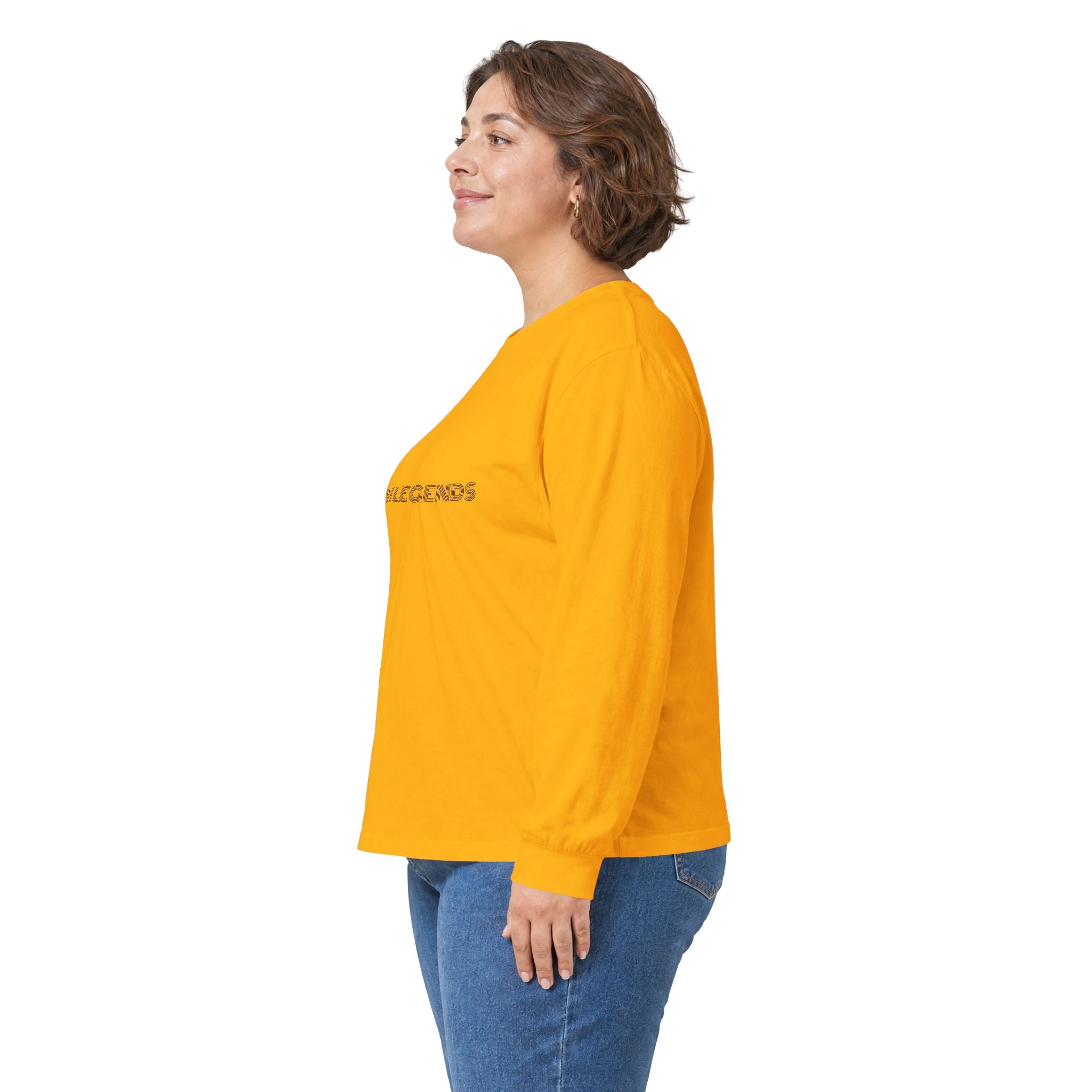 Gym Legends Long Sleeve Tee — Minimal Pink Logo Athletic Shirt
