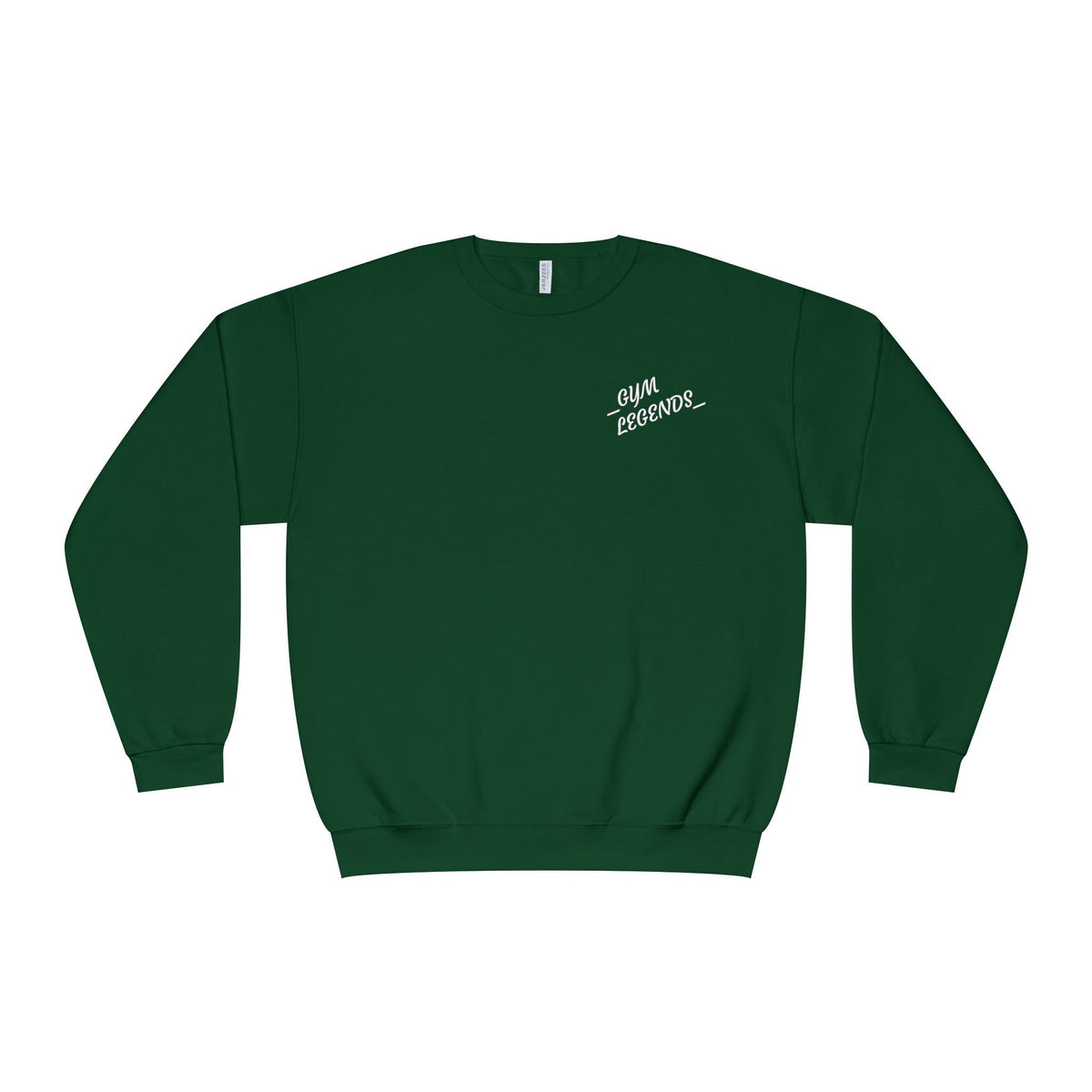 Gym Legends Crewneck Sweatshirt — "Gym, Legends" Motivational Fitness Pullover