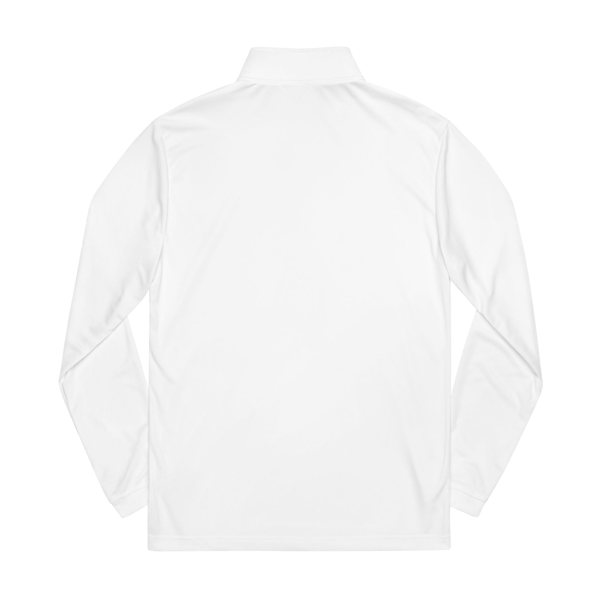 Embroidered Quarter‑Zip Pullover — White adidas® Performance Top