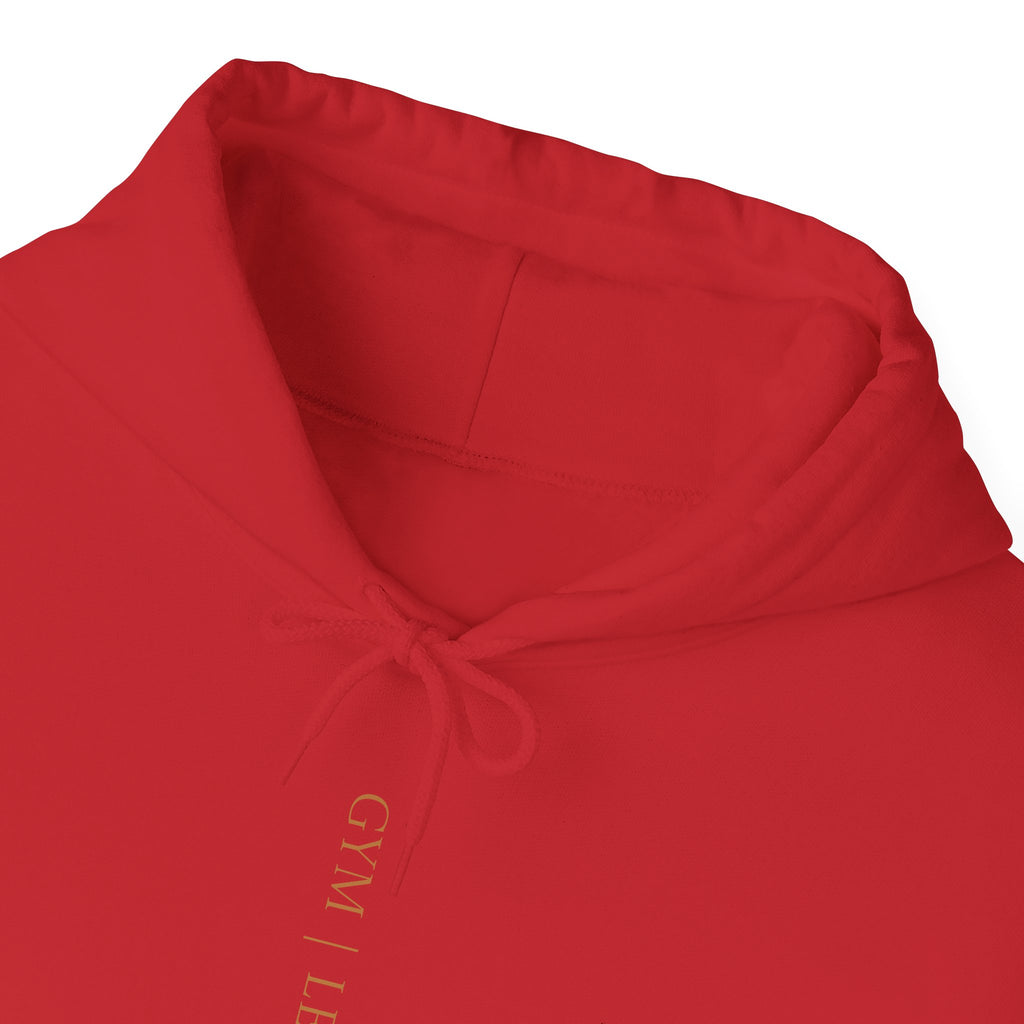 Minimal 'Breathe' Vertical Text Hoodie - Soft White Relaxed Sweatshirt
