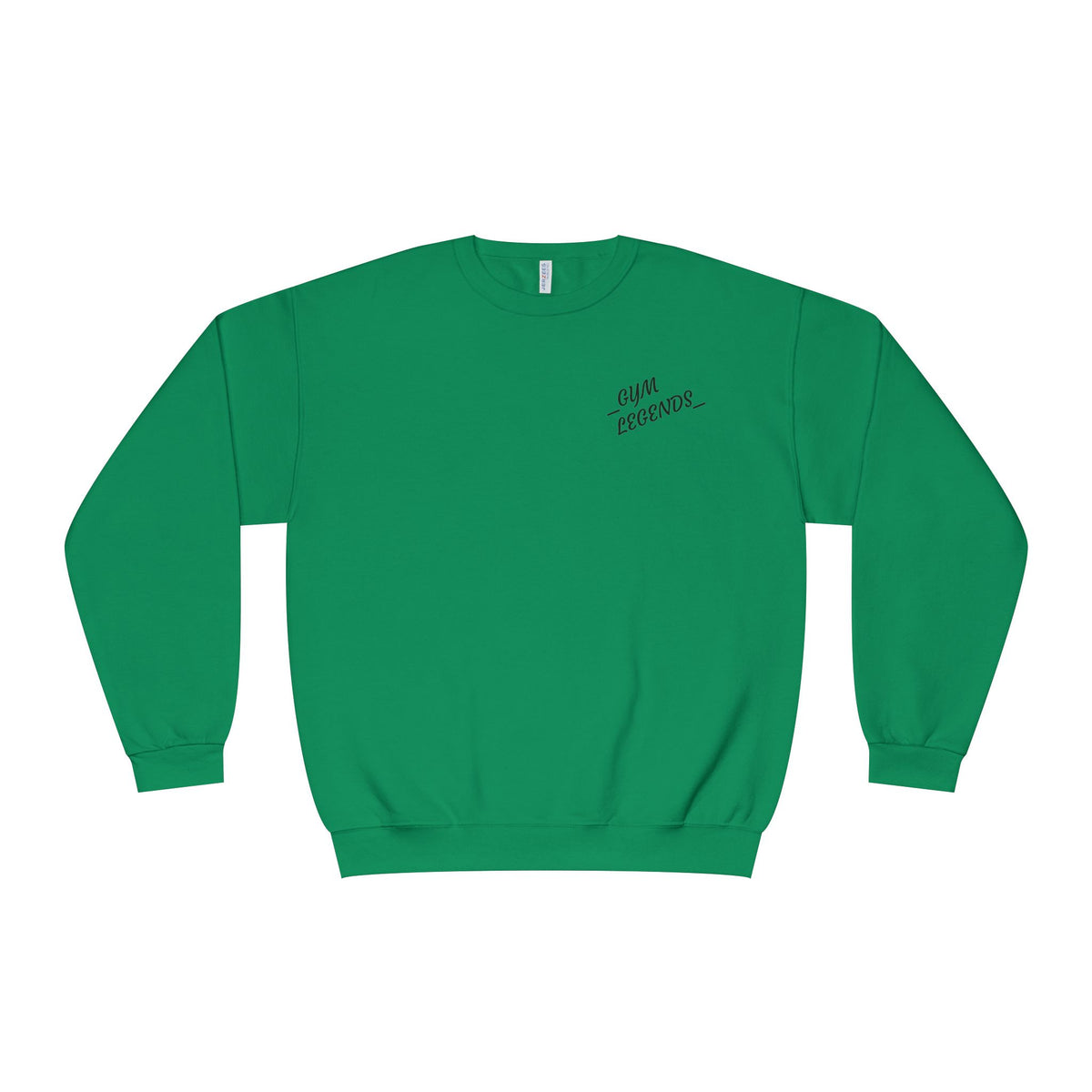 Gym Legends Crewneck Sweatshirt — "Gym, Legends" Motivational Fitness Pullover