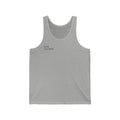 Minimalist 'Good Vibes' White Jersey Tank Top — Lightweight Summer Casual