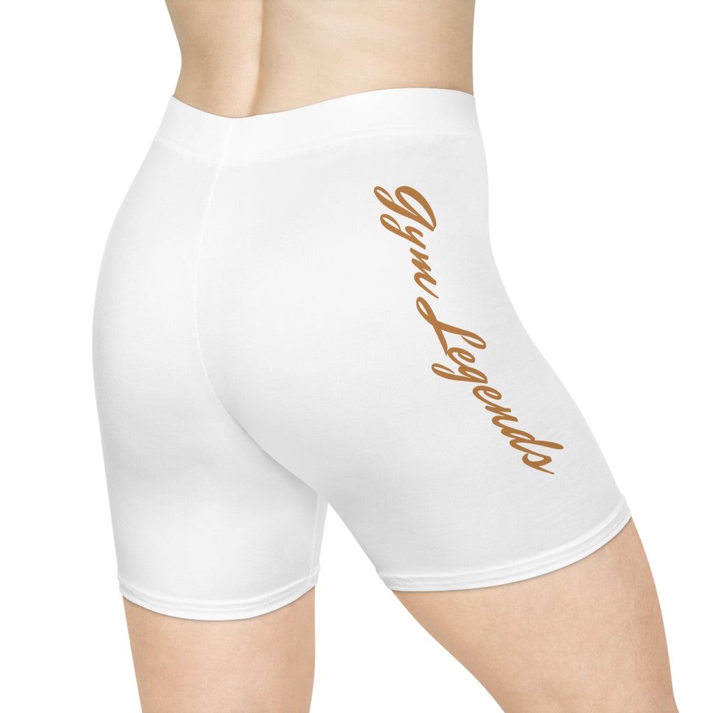 Women's Biker Shorts — Minimal Script Accent