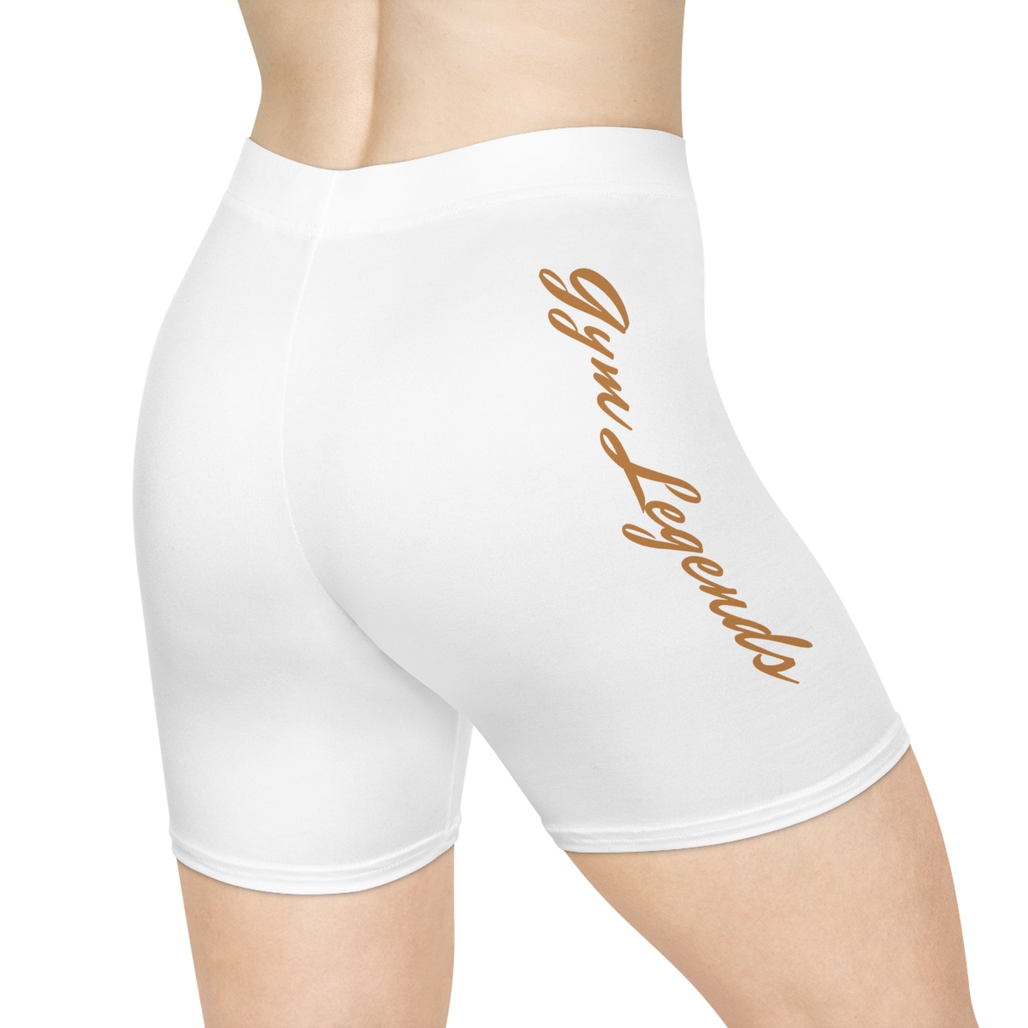 Women's Biker Shorts — Minimal Script Accent