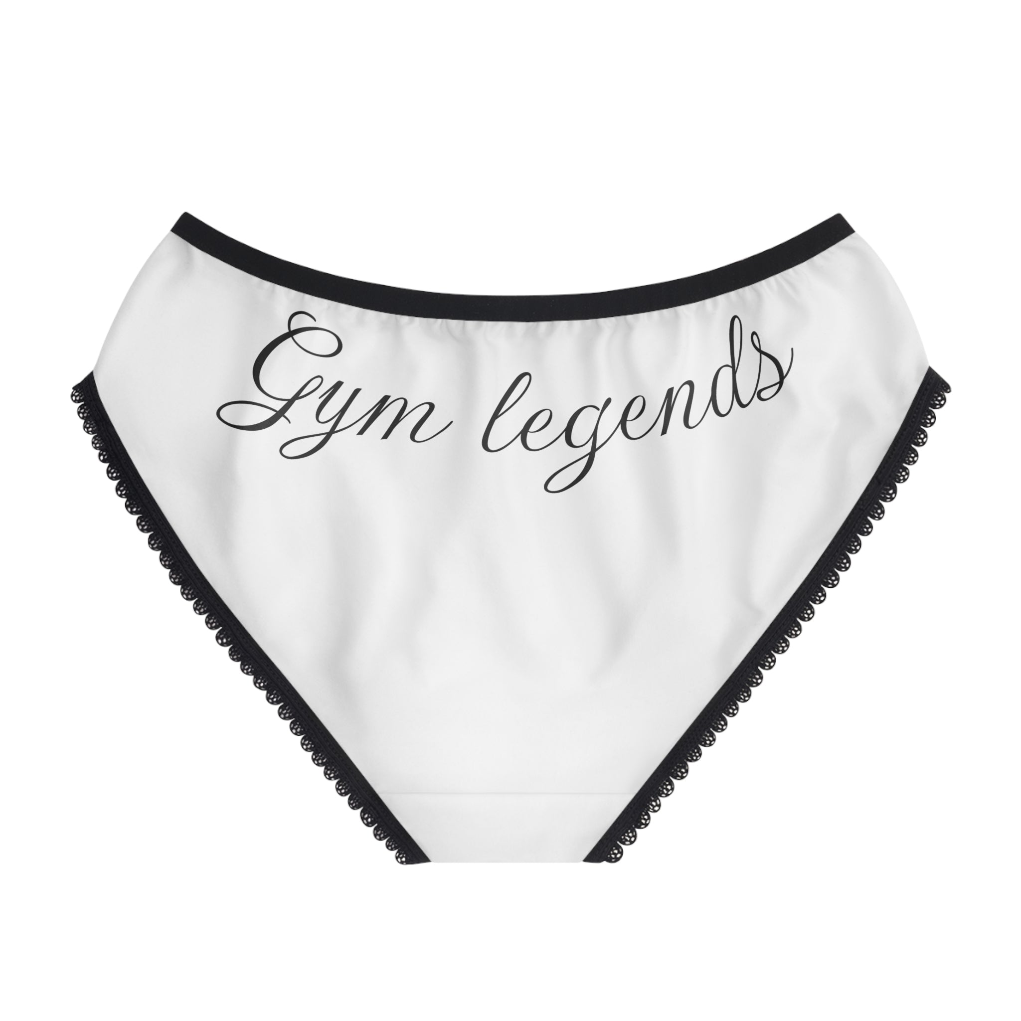 Gym Legends Women's Briefs — Comfort Bikini Panties with Script Logo