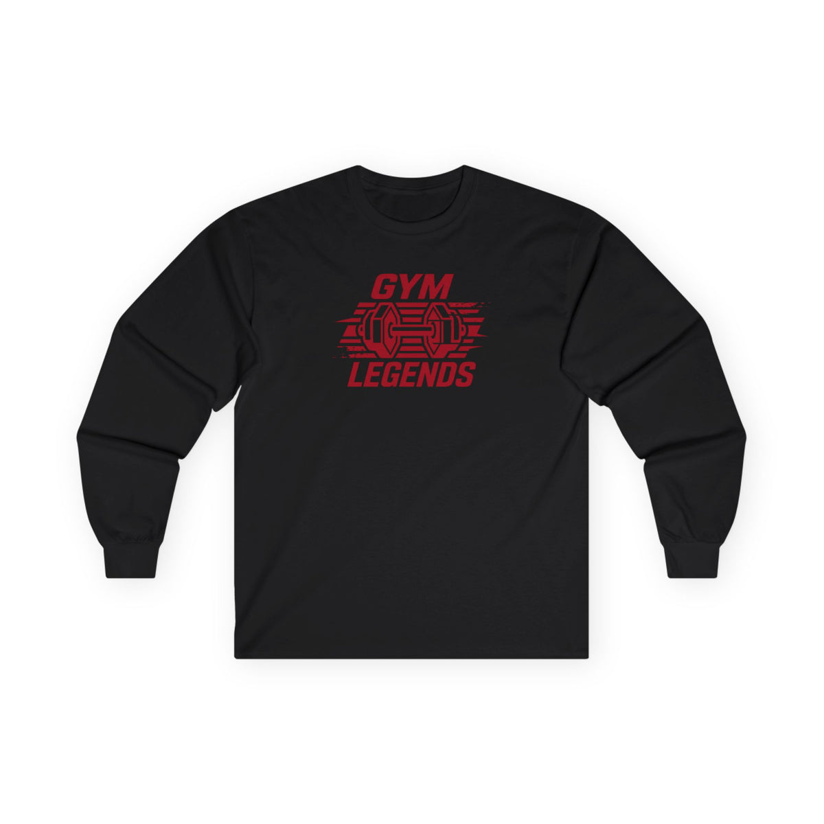 Gym Legends Long Sleeve Tee — Weightlifting Barbell Fitness Shirt