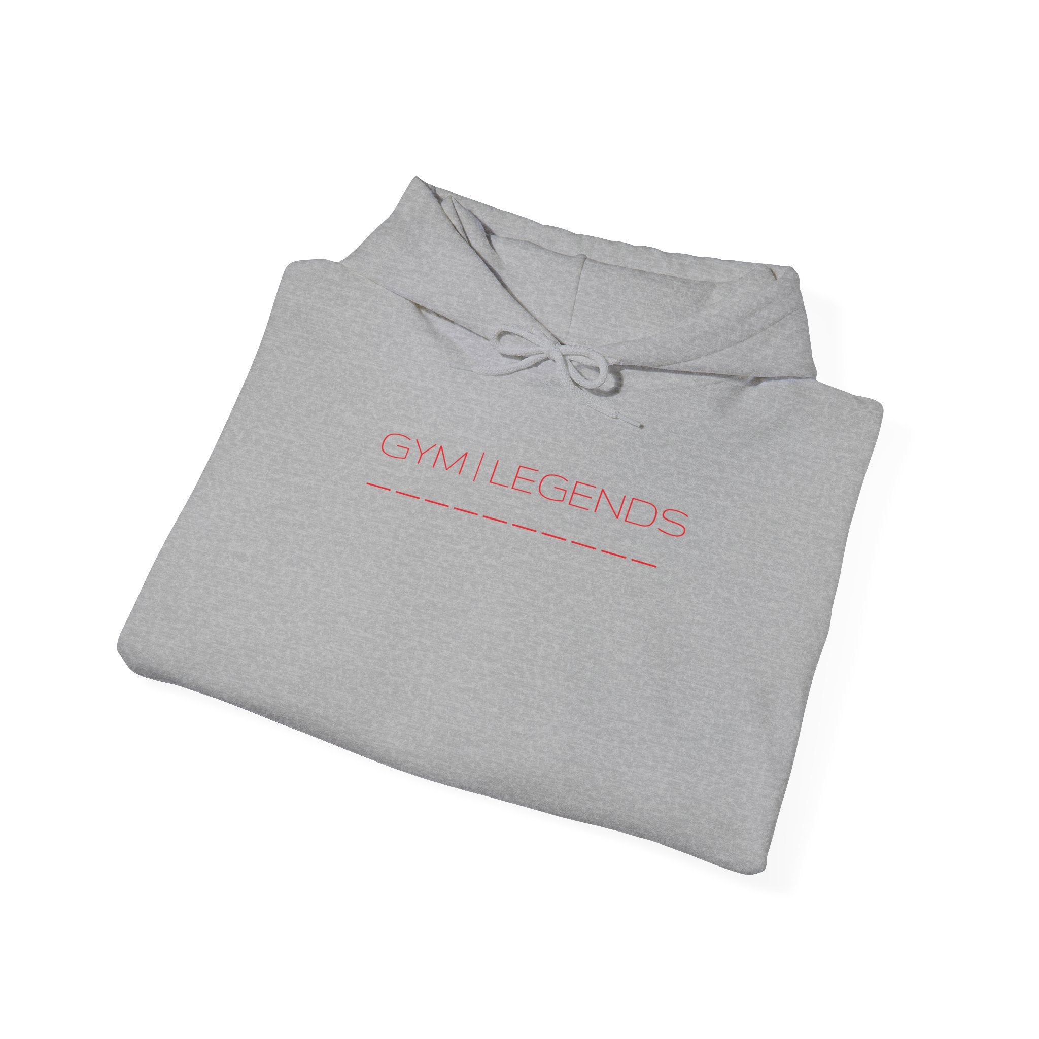 Gym Legends Hoodie — Minimal White 'Good Vibes' Circle Back Print