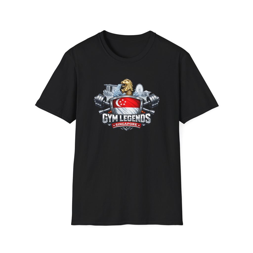 Gym Legends Singapore T-Shirt – Merlion Weightlifting Design