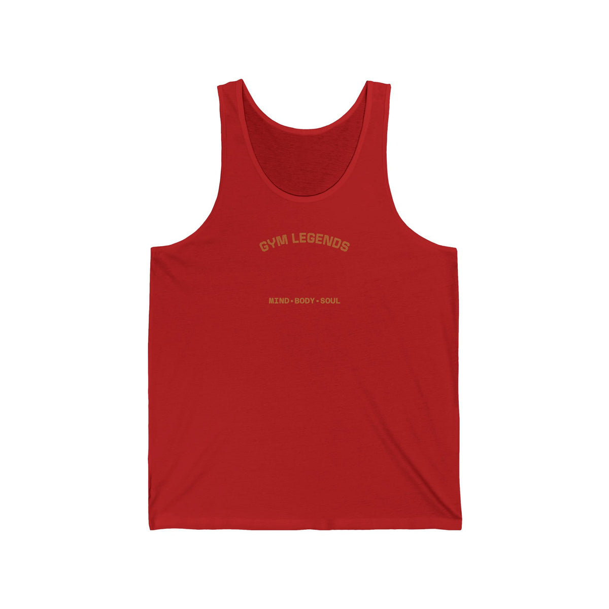 Gym Legends Tank Top — "Mind • Body • Soul" Minimal Fitness Workout Tank