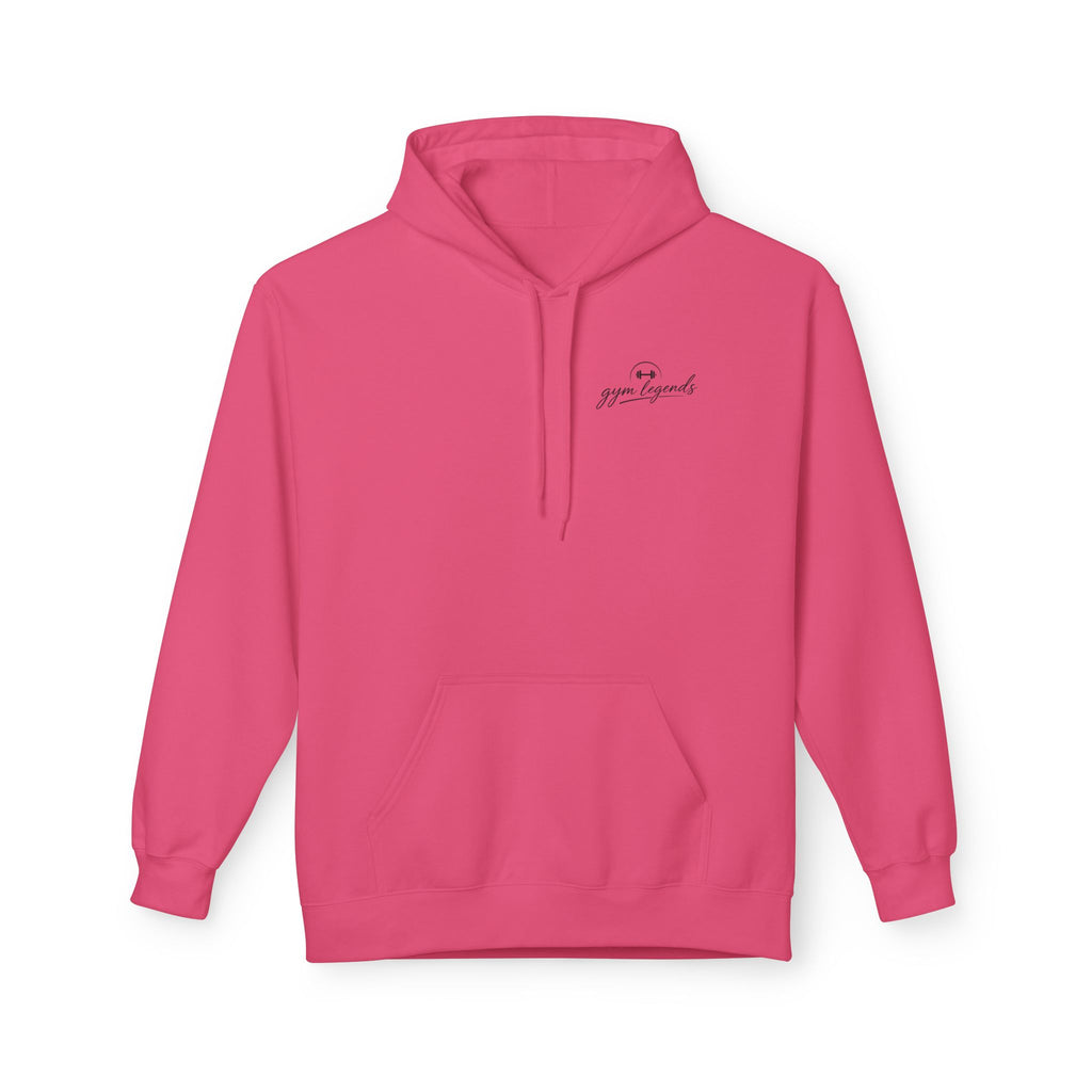 Minimal "grace & gratitude" Script Hoodie — Lightweight White Fleece