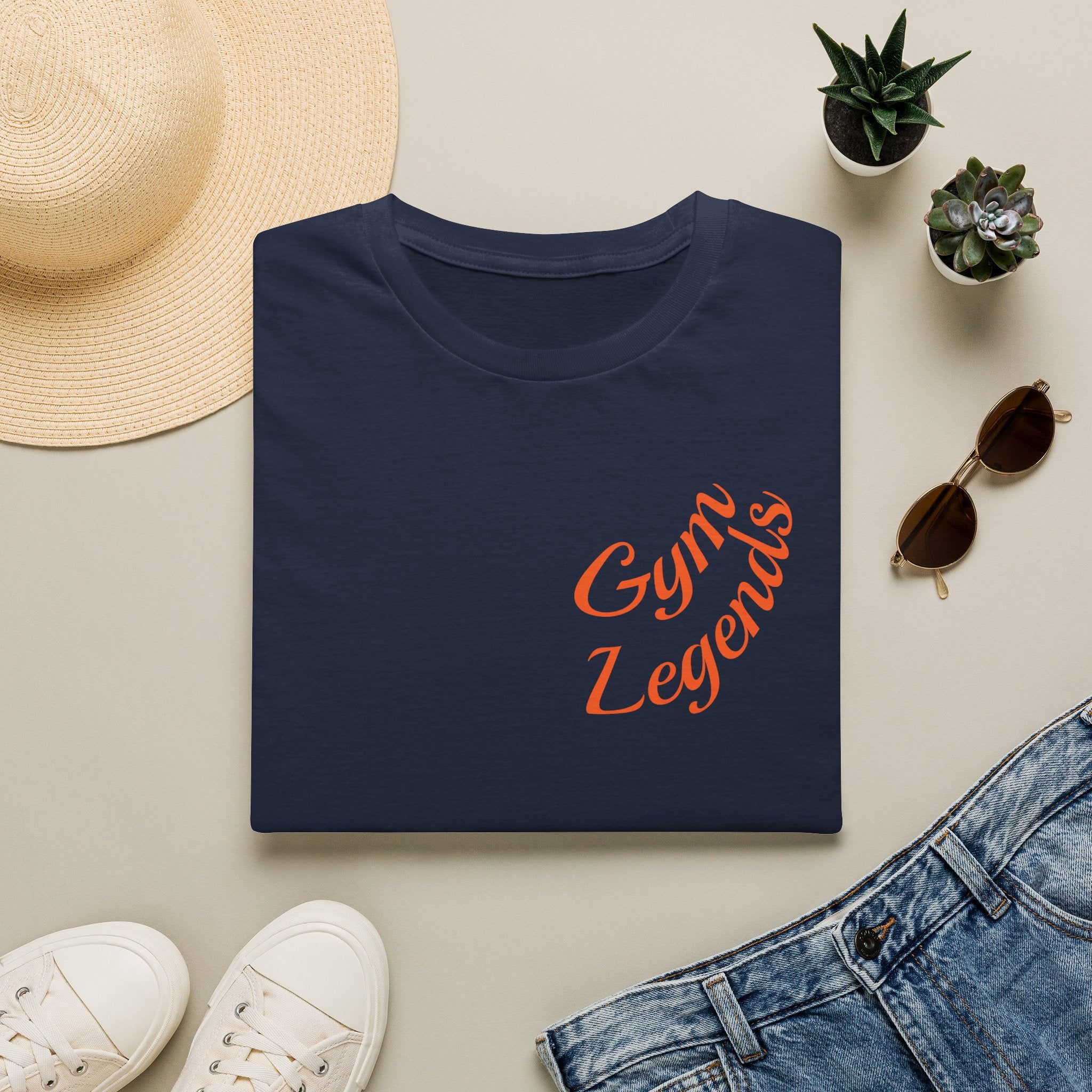 Gym Legends T-Shirt — Minimal Script Fitness Tee