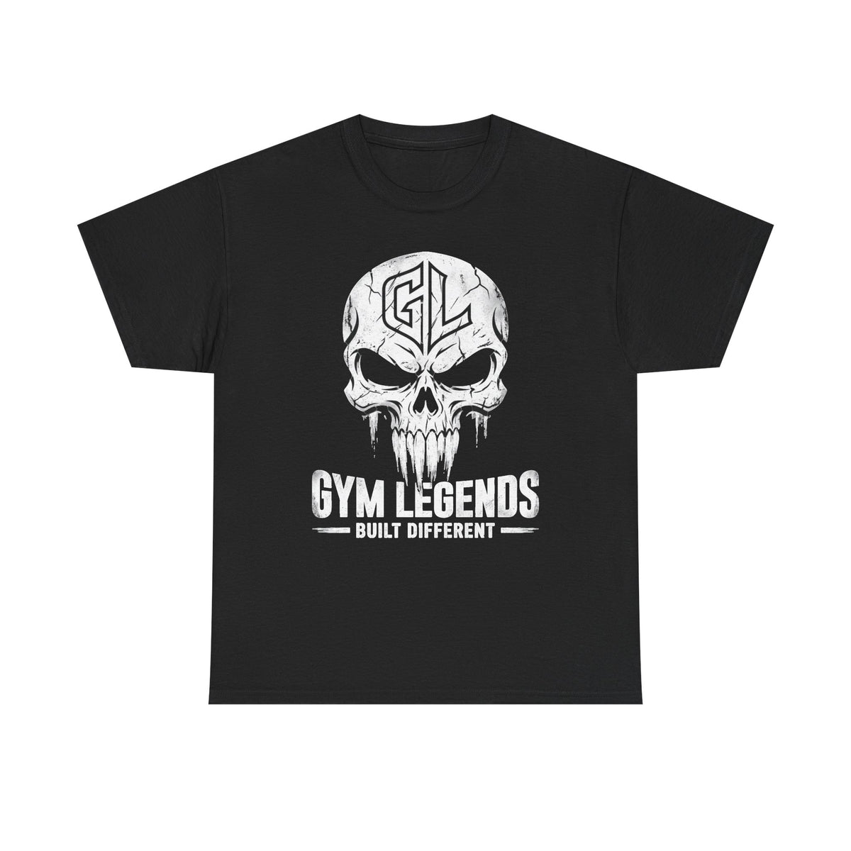 Gym Legends Skull T‑Shirt — Built Different Workout Tee