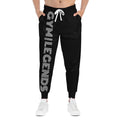 Copy of Athletic Joggers — Grey 'GYM LIFE' Vertical Logo Fitness Sweatpants