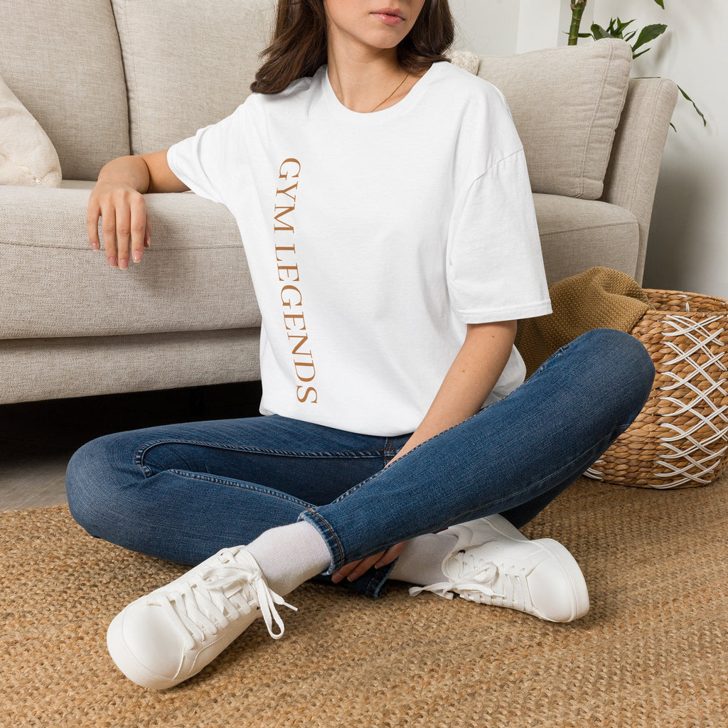 Gym Legends T-Shirt — Vertical Minimalist Fitness Tee