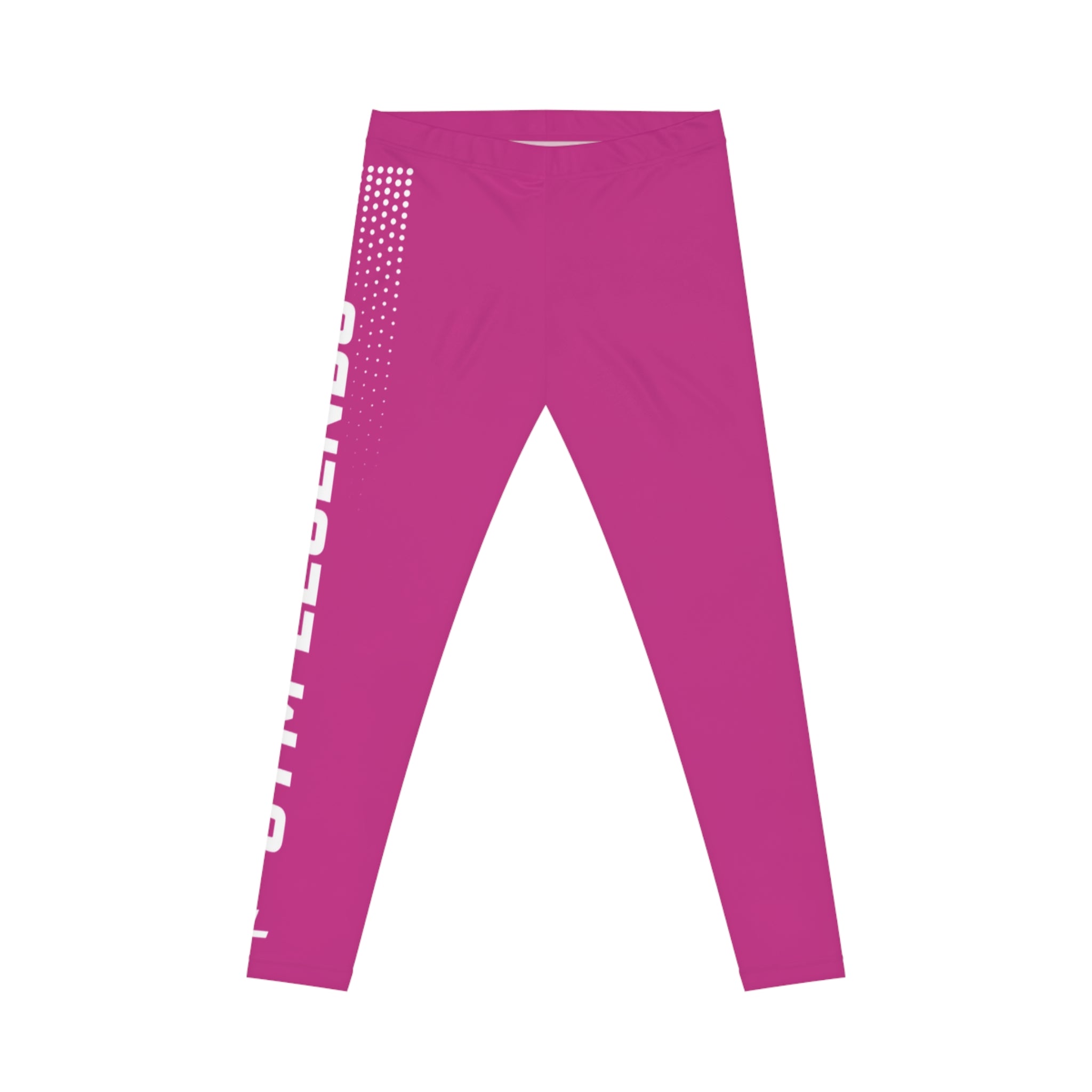 Gym Legends Women's Pink Athletic Leggings — Bold All-Over-Print Fitness Tights