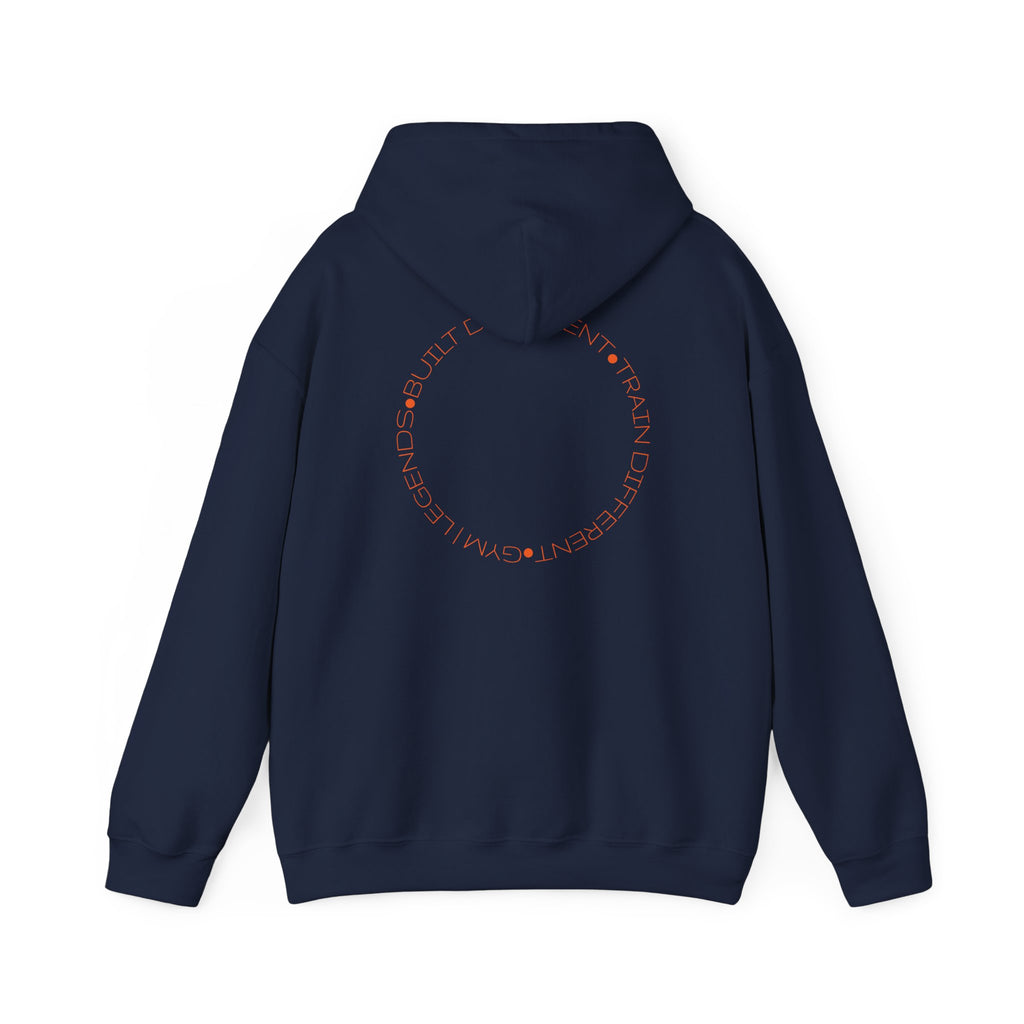 Gym Legends Hoodie — Minimal White 'Good Vibes' Circle Back Print