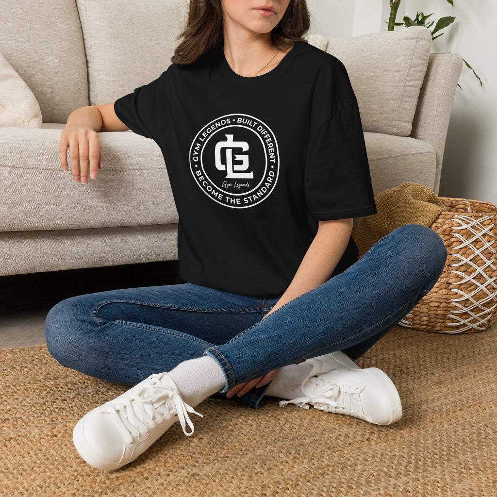 Gym Legends 'Built Different' T-Shirt — Fitness Logo Tee