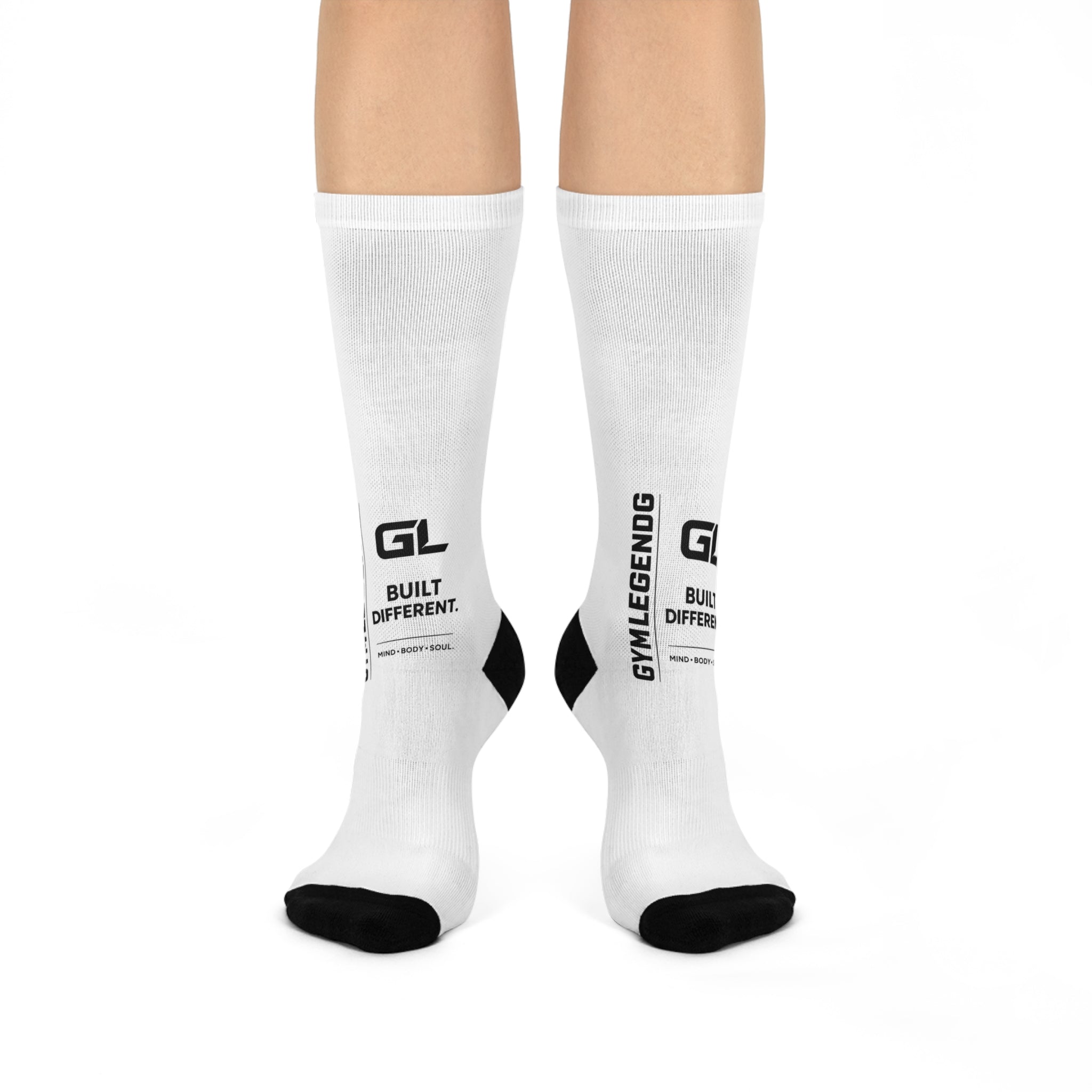 Gym Legends Elite Crew Socks White