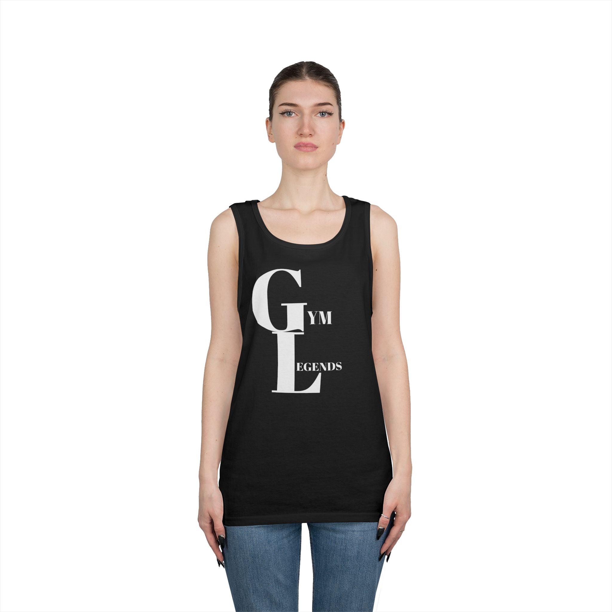 Gym Legends Tank Top — Minimalist Fitness Graphic Tank