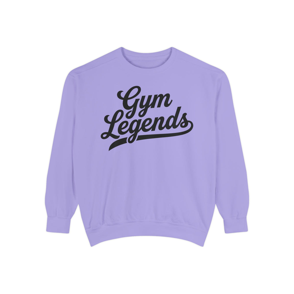 Gym Legends Sweatshirt — Retro Script Fitness Crewneck