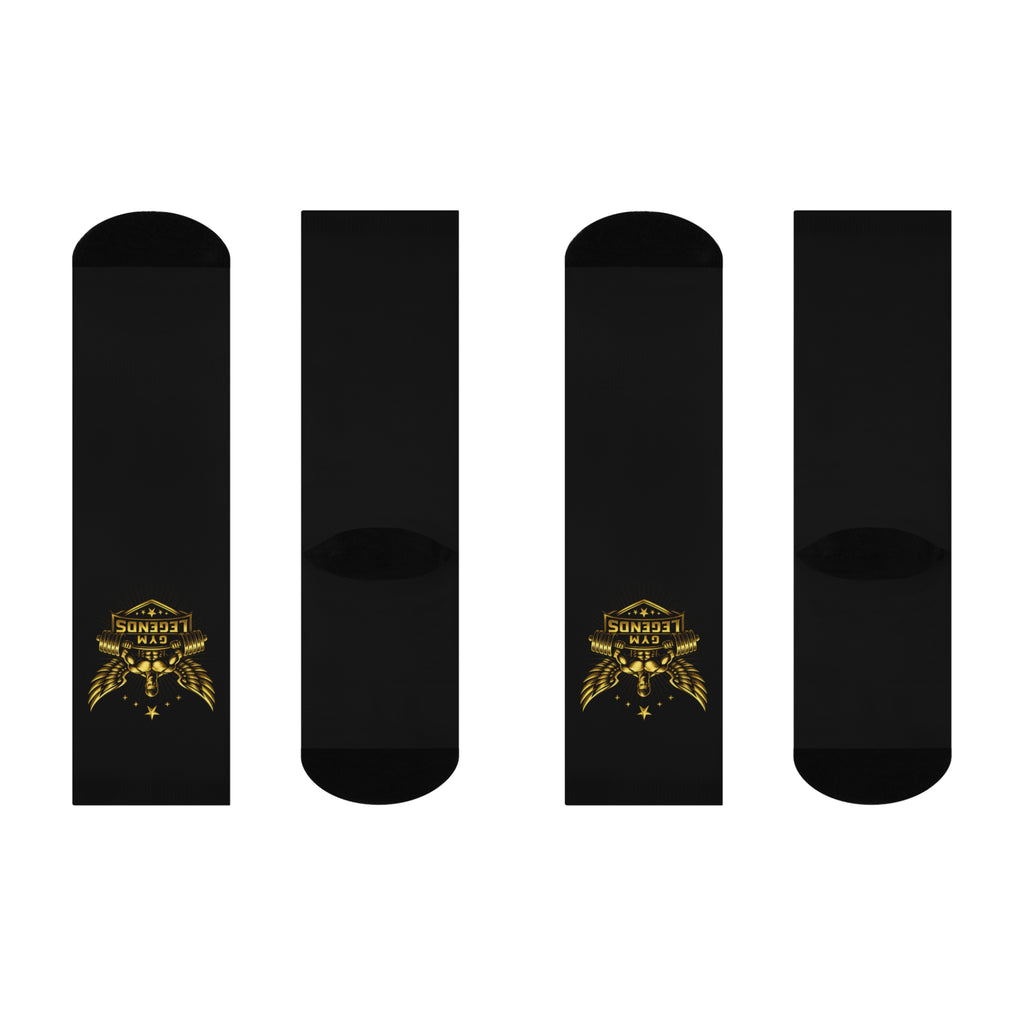 Gym Legends Gold Crest Cushioned Crew Socks