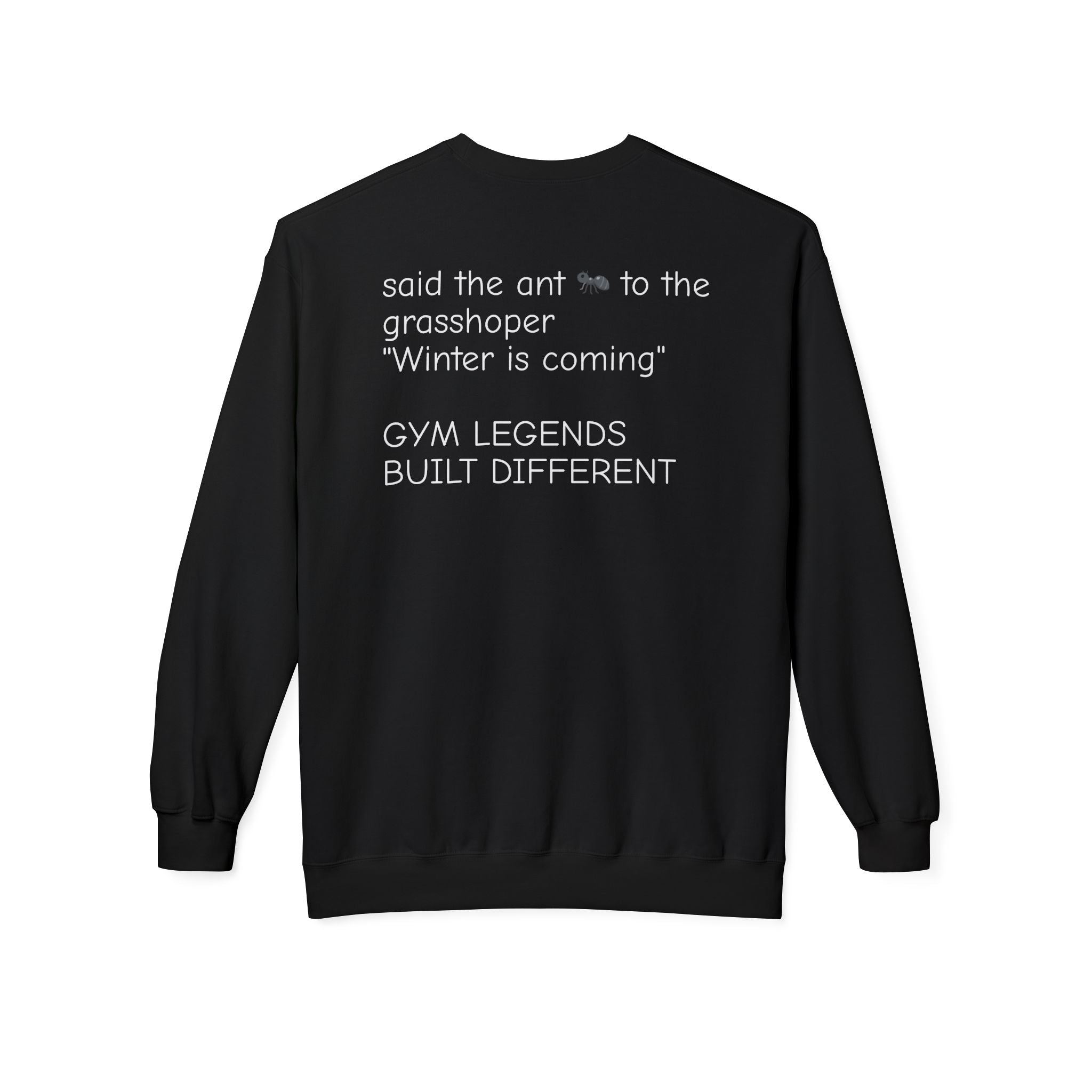 Gym Legends Crewneck Sweatshirt — "Gym Legends Built Different" Athletic Motivational Pullover