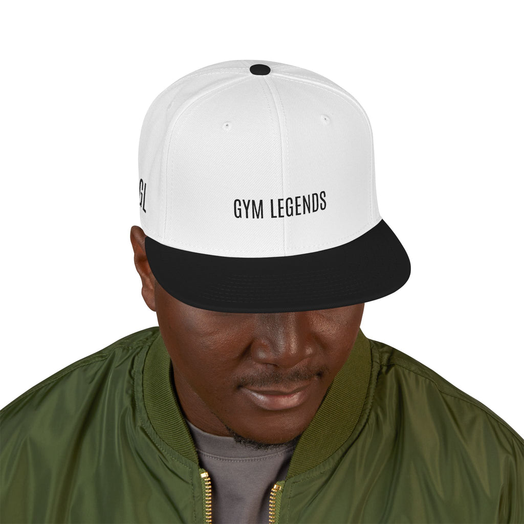 GYM LEGENDS Snapback Hat - 'Legends' Minimal Black/Red Cap