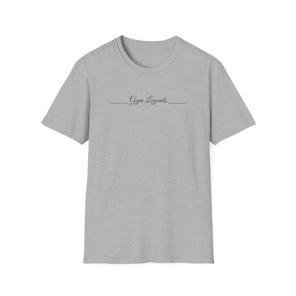 Gym Legends T‑Shirt — Minimal Script Fitness Tee