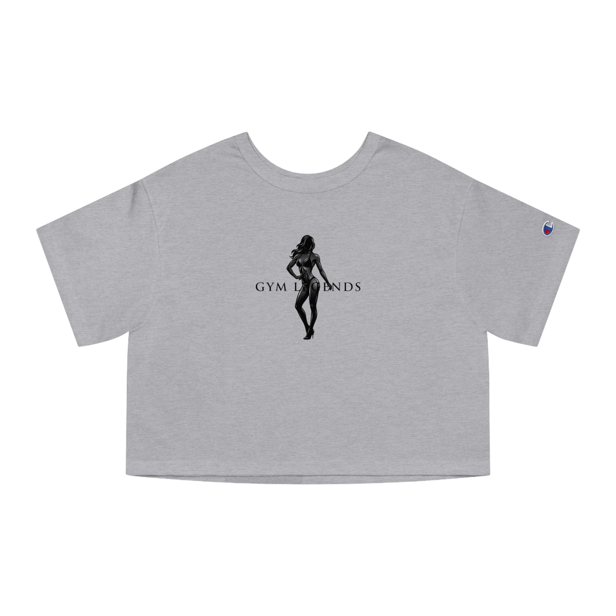 Gym Legends Cropped Tee — 'To be a gym legend' Motivational Women's Workout Shirt