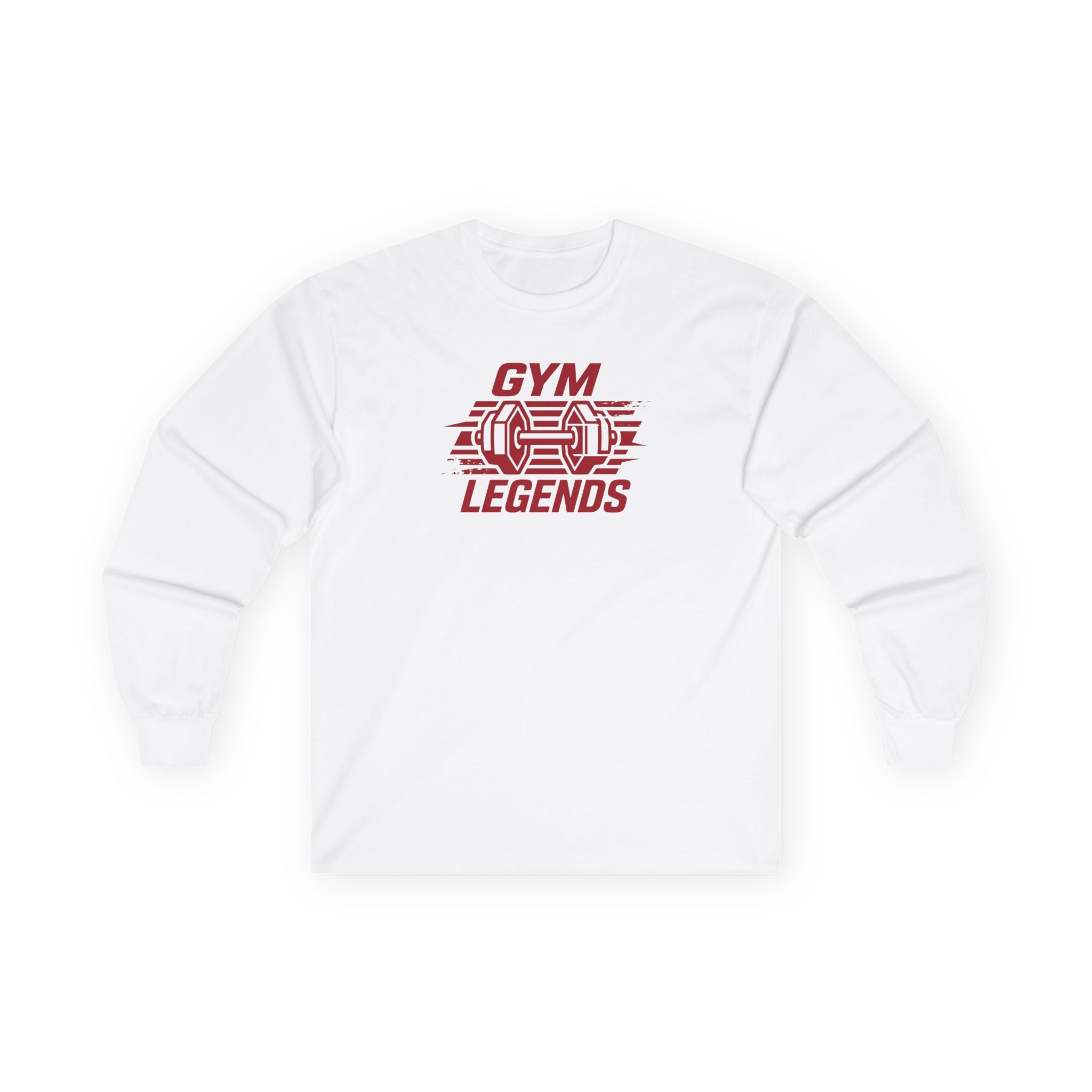 Gym Legends Long Sleeve Tee — Weightlifting Barbell Fitness Shirt