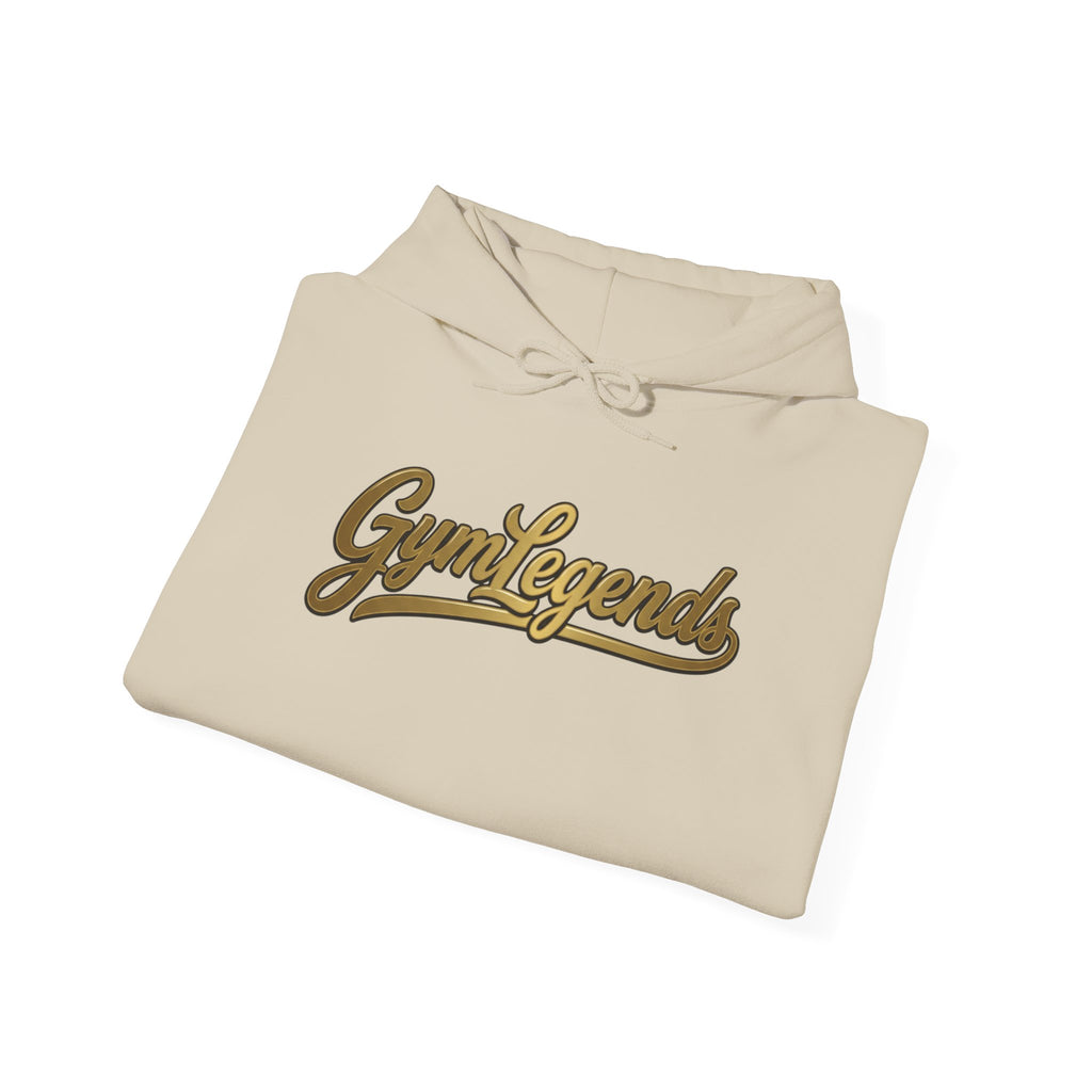 Gym Legends Hoodie — Retro Script Fitness Sweatshirt