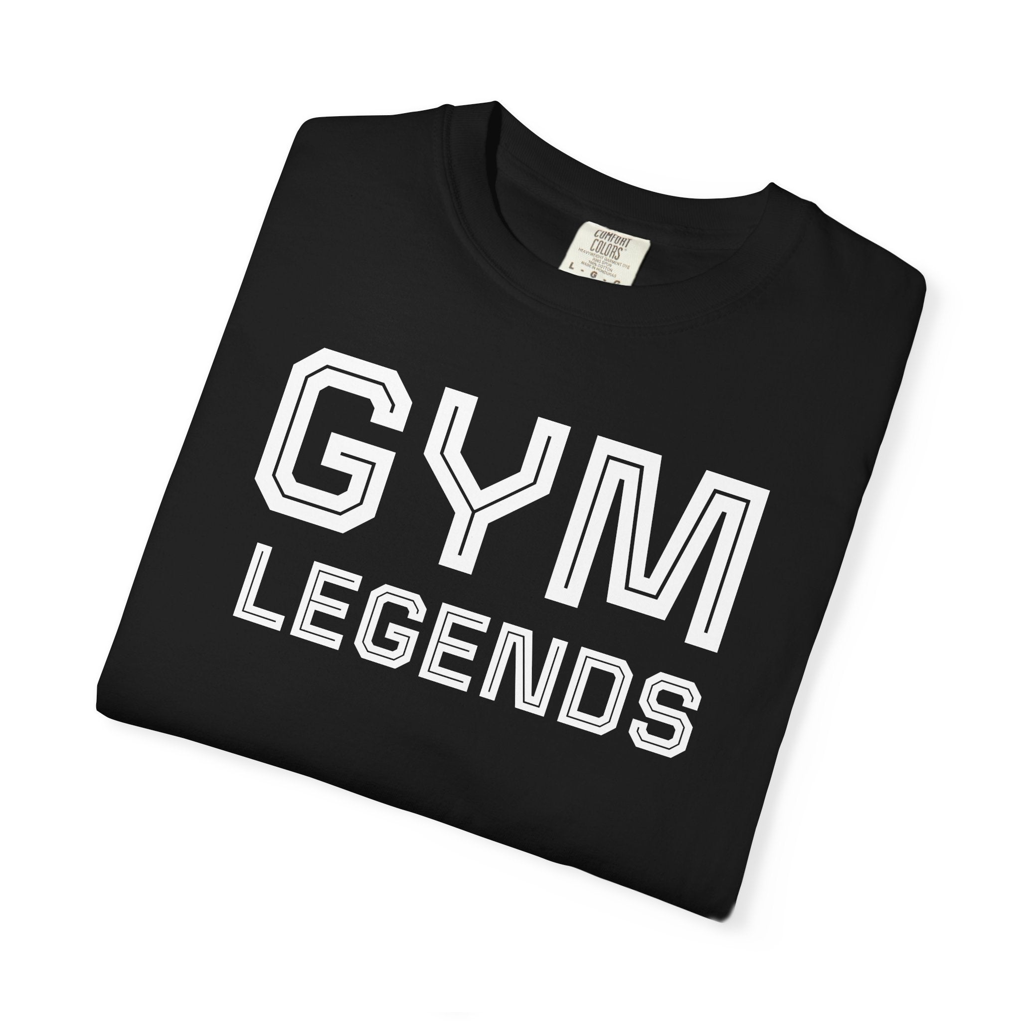 Gym Legends T-Shirt — Athletic Vintage Lettering Tee