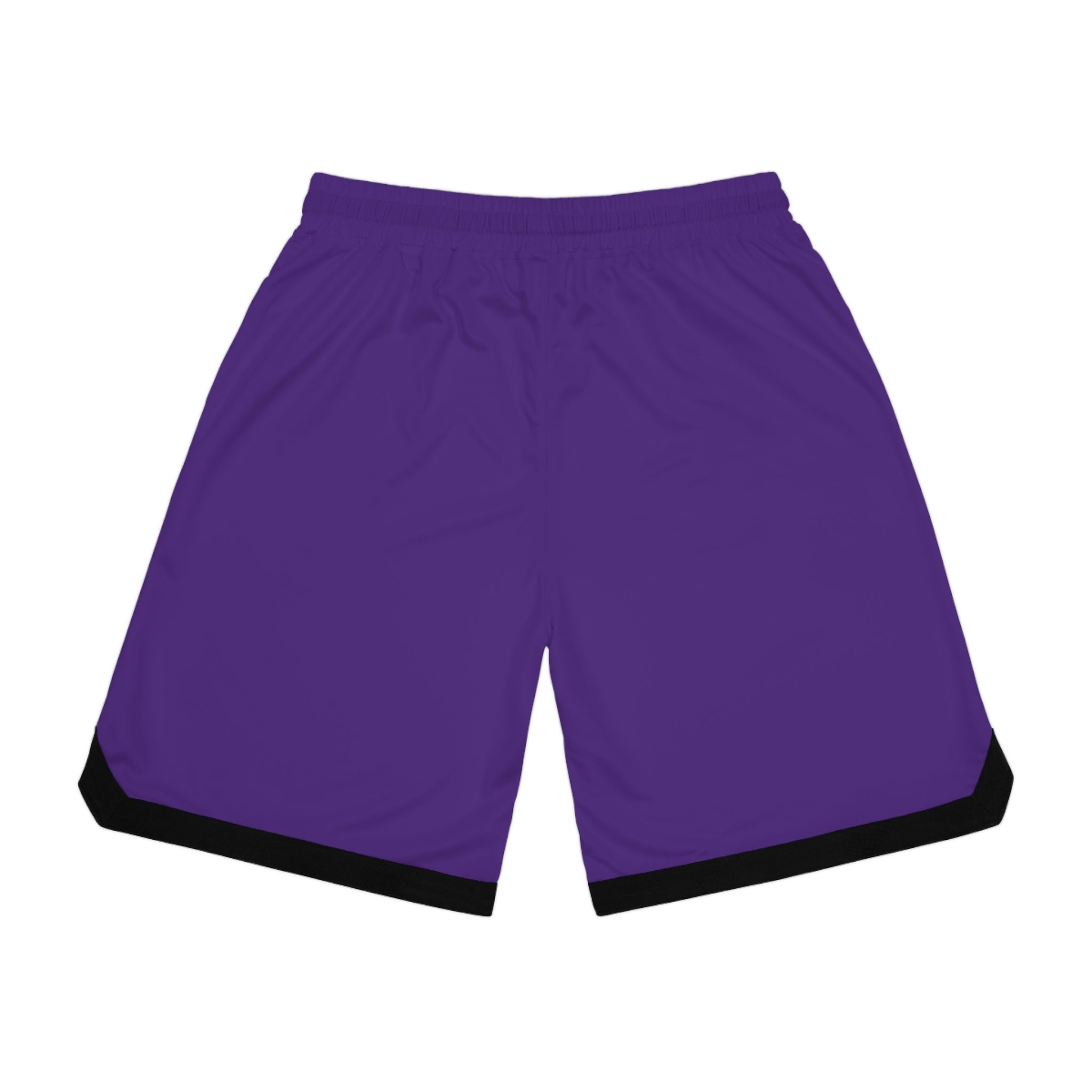 Gym Legends Basketball Shorts — Purple Ribbed Athletic Shorts