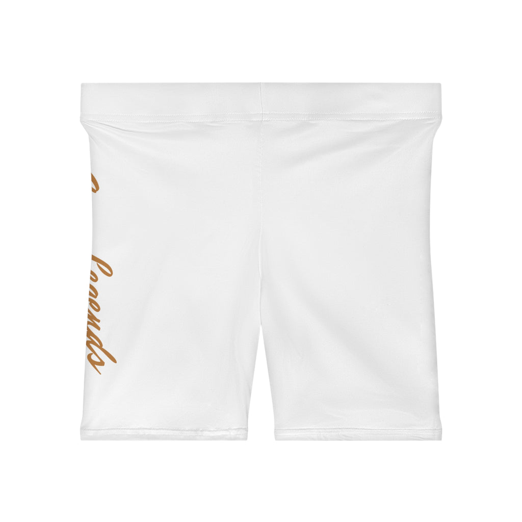 Women's Biker Shorts — Minimal Script Accent