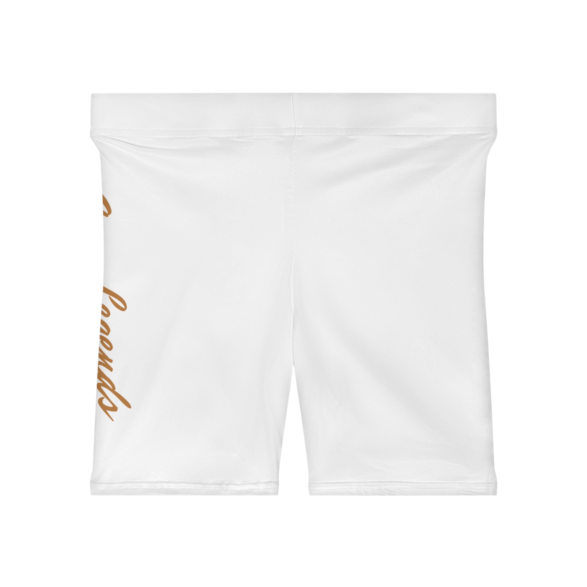 Women's Biker Shorts — Minimal Script Accent