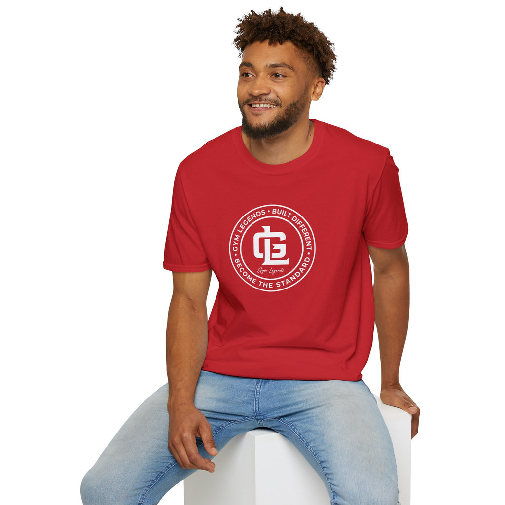 Gym Legends 'Built Different' T-Shirt — Fitness Logo Tee