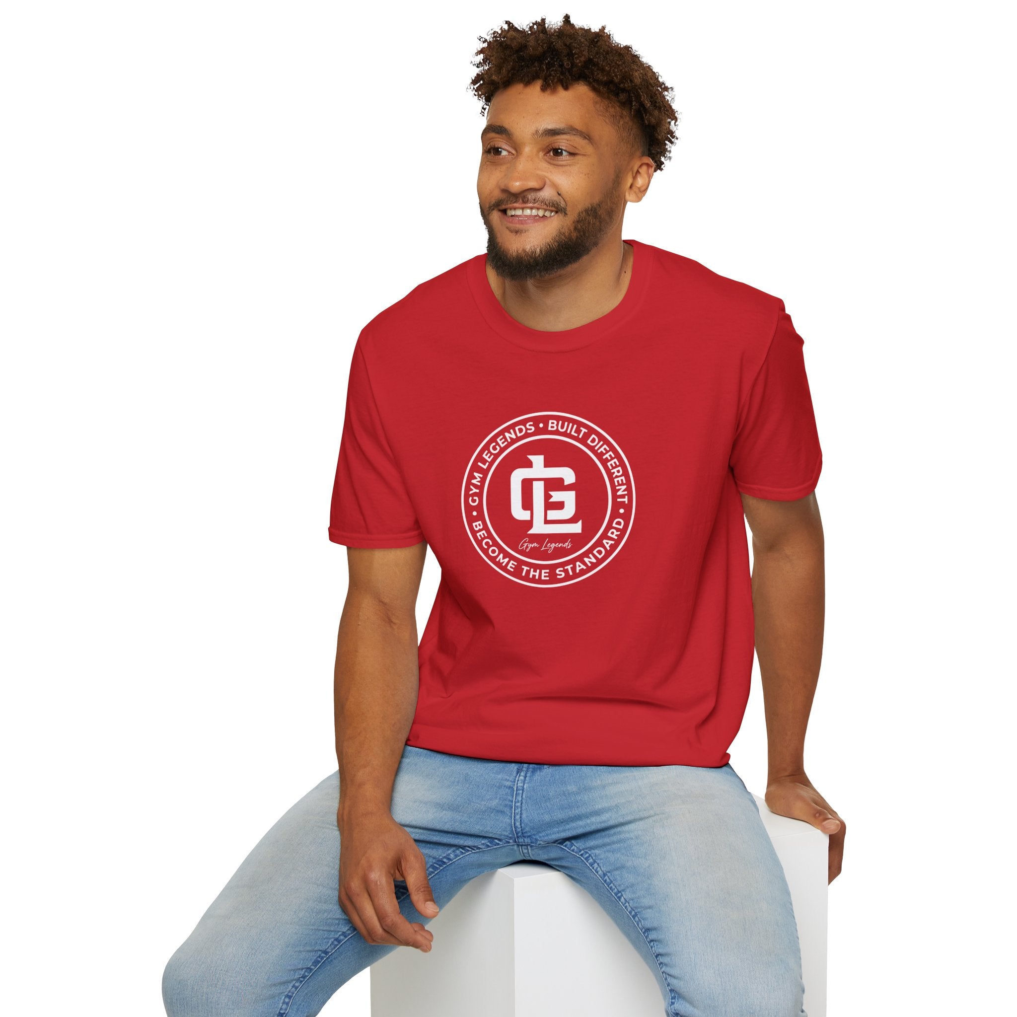Gym Legends 'Built Different' T-Shirt — Fitness Logo Tee