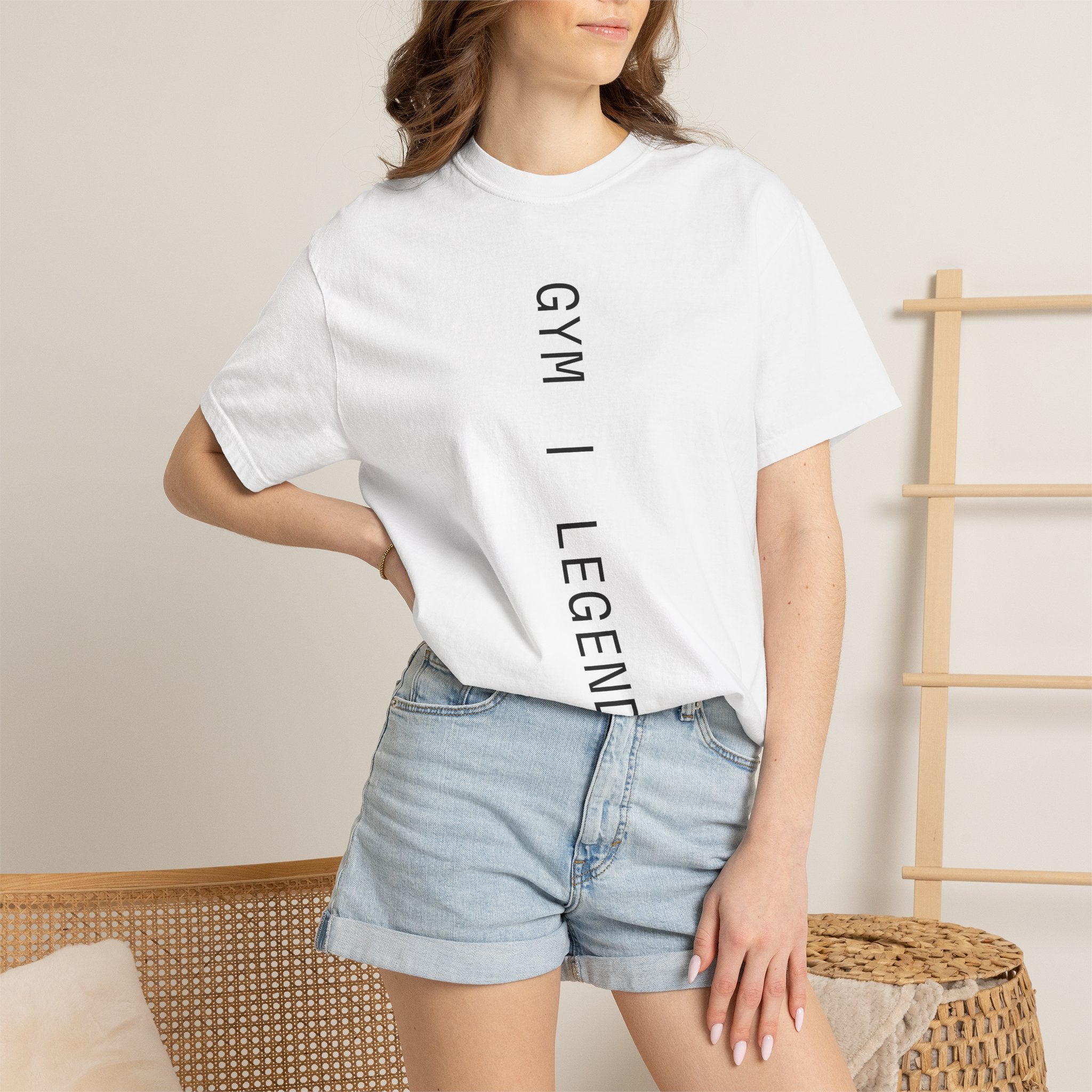 Gym Legends T-Shirt — Vertical Minimal Fitness Tee