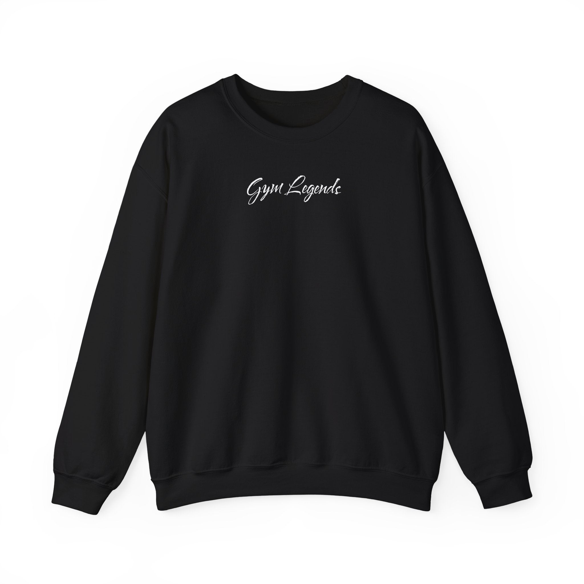 Gym Legend Crewneck Sweatshirt — Minimal Script Fitness Pullover