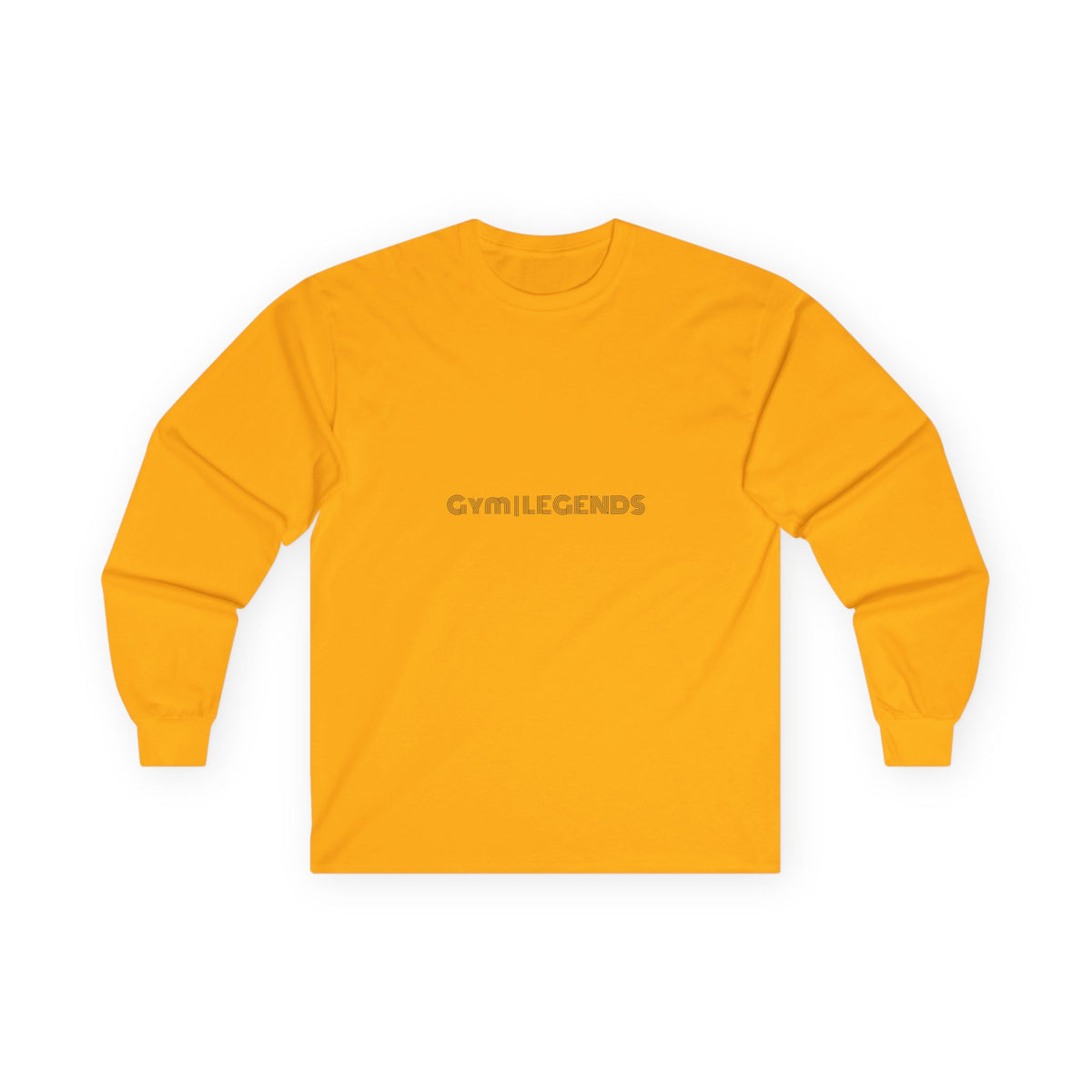 Gym Legends Long Sleeve Tee — Minimal Pink Logo Athletic Shirt