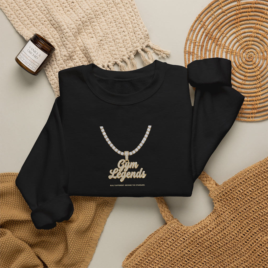 Gold Necklace 'Best Friends' Crewneck Sweatshirt