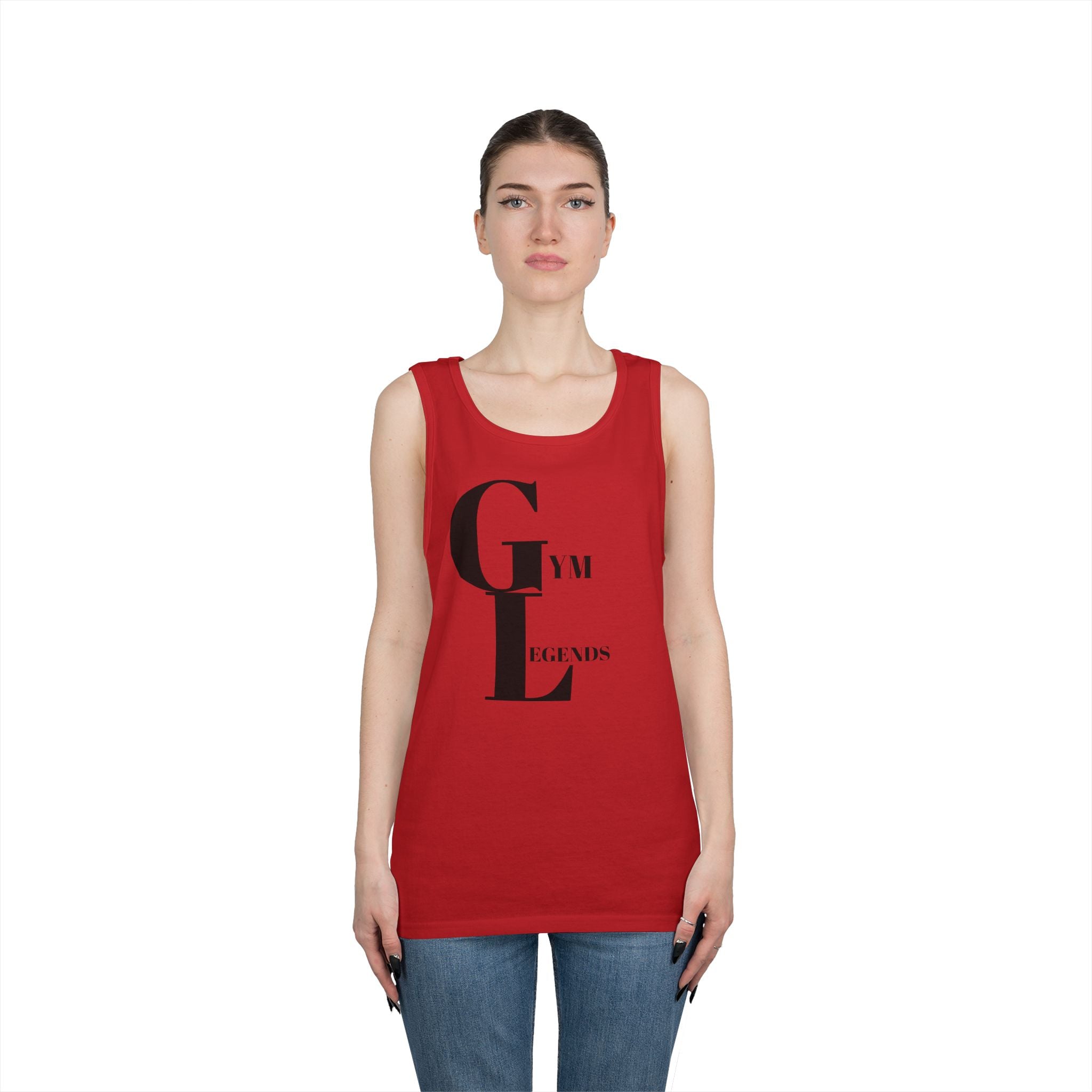 Gym Legends Tank Top — Minimalist Fitness Graphic Tank